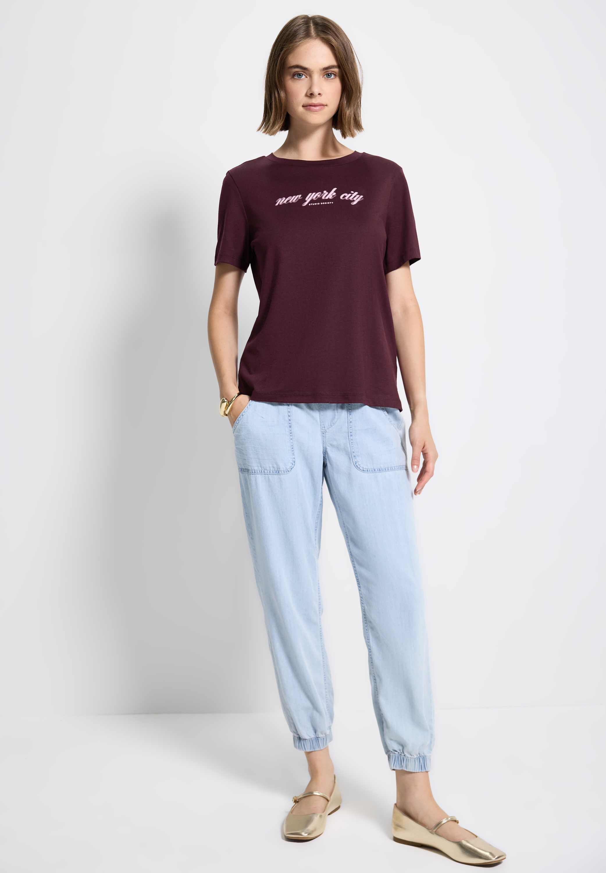 STREET ONE STUDIO Print-Shirt, im soften Baumwoll-Mix