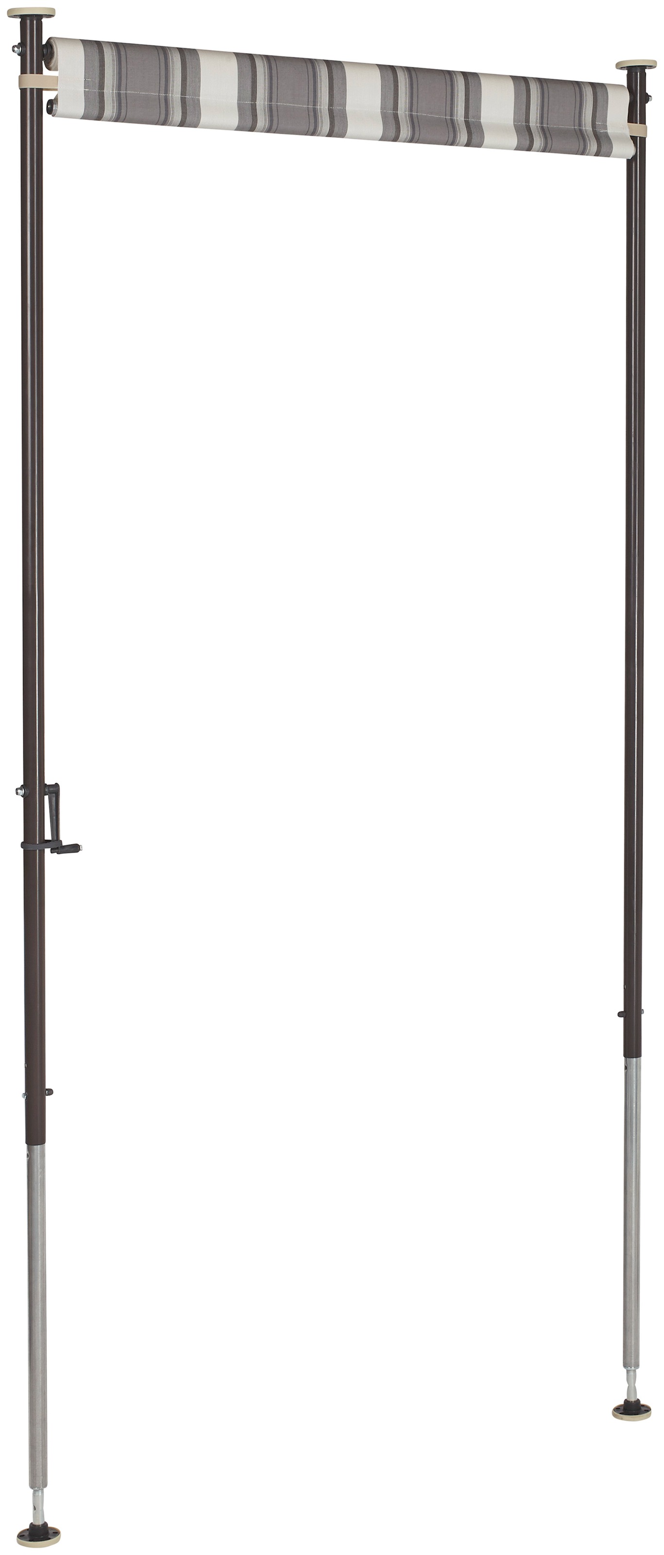 Angerer Freizeitmöbel Klemm-Senkrechtmarkise Anthrazit Grau 150x225cm 3