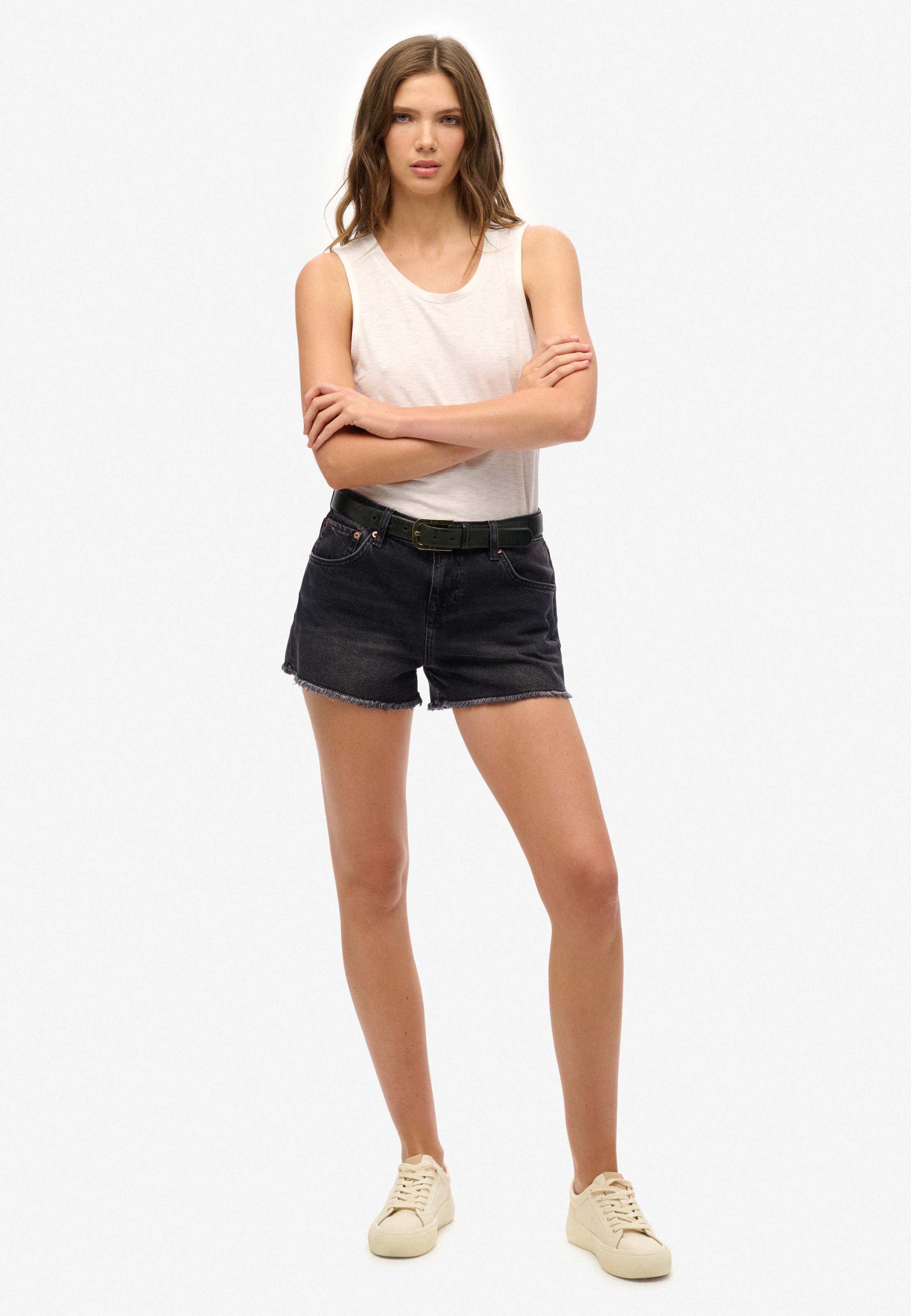 Superdry Jeanshotpants »MID RISE DENIM HOT SHORT«