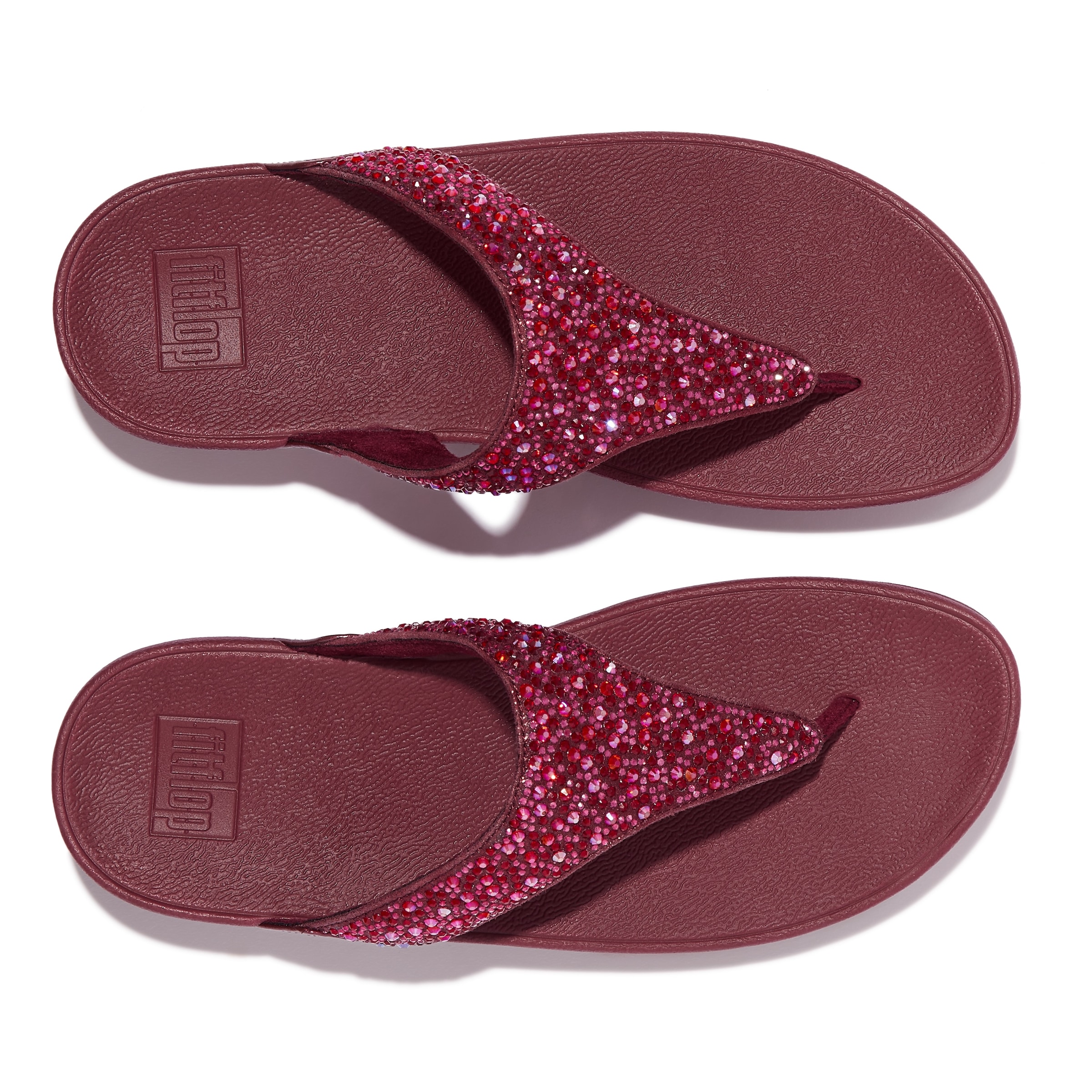 Fitflop Zehentrenner »LULU CRYSTAL«, Sandale, Pantolette mit Schmucksteine