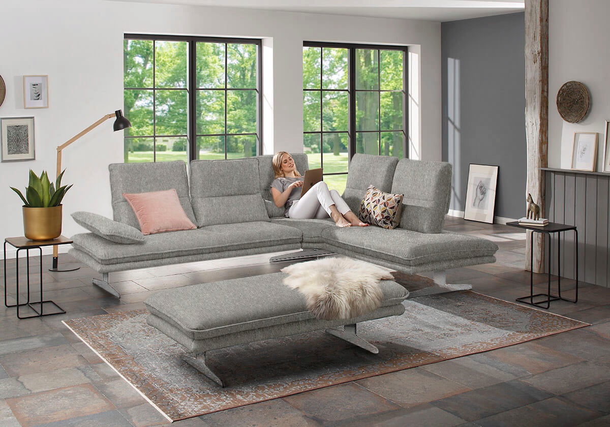 W.SCHILLIG Ecksofa "broadway, Designsofa, mit tollem Sitzkomfort, L-Form", günstig online kaufen