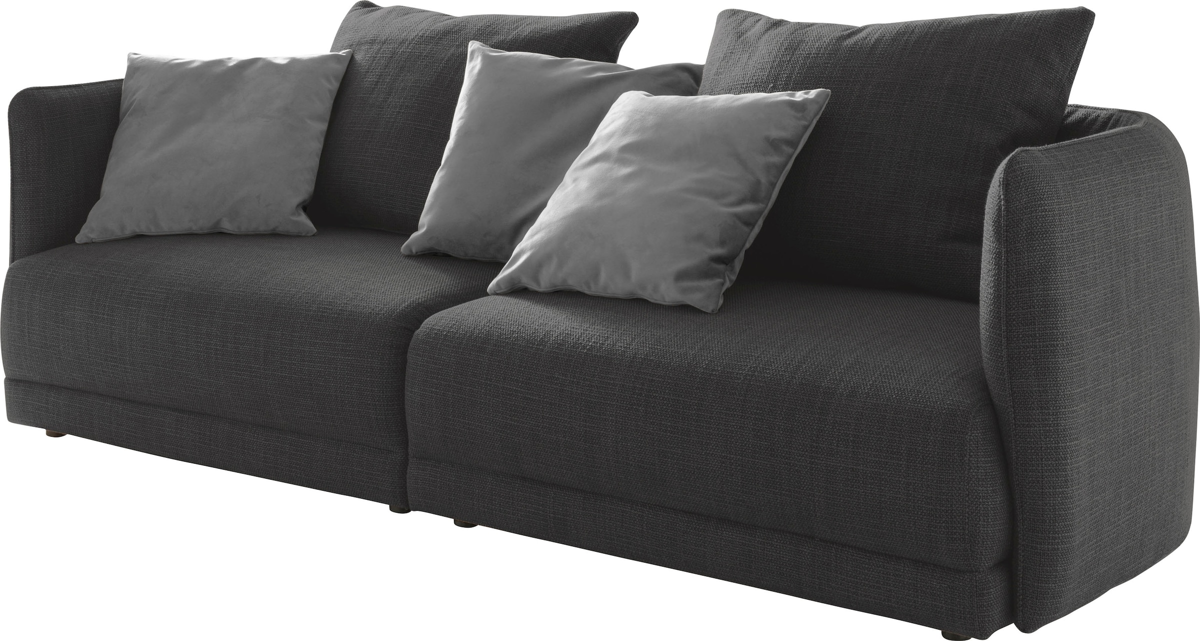 designwerk Big-Sofa »New York, Design trifft hohen Sitzkomfort,«, Breite 253 cm, mit schmaler Arm- und Rückenlehne