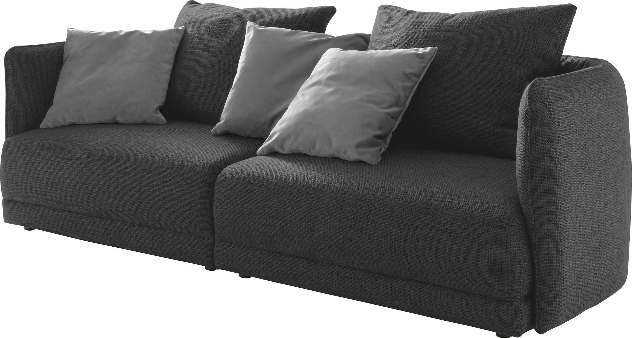 designwerk Big-Sofa »New York«, Breite 253 cm, mit schmaler Arm- und Rückenlehne