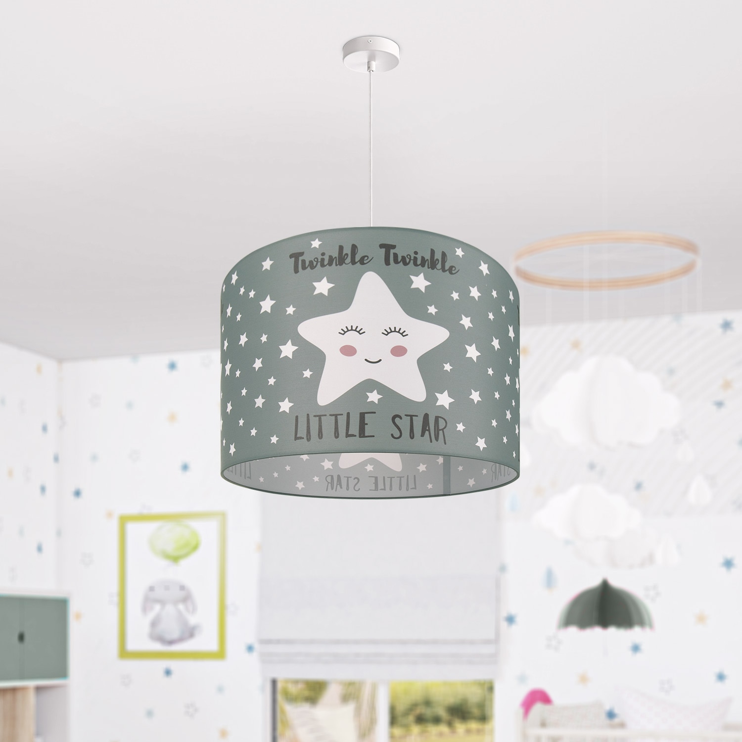 Kinderlampe Motiv | 105«, Home BAUR Kinderzimmer Sternen Pendelleuchte 1 »Aleyna LED Deckenlampe flammig-flammig, Paco E27