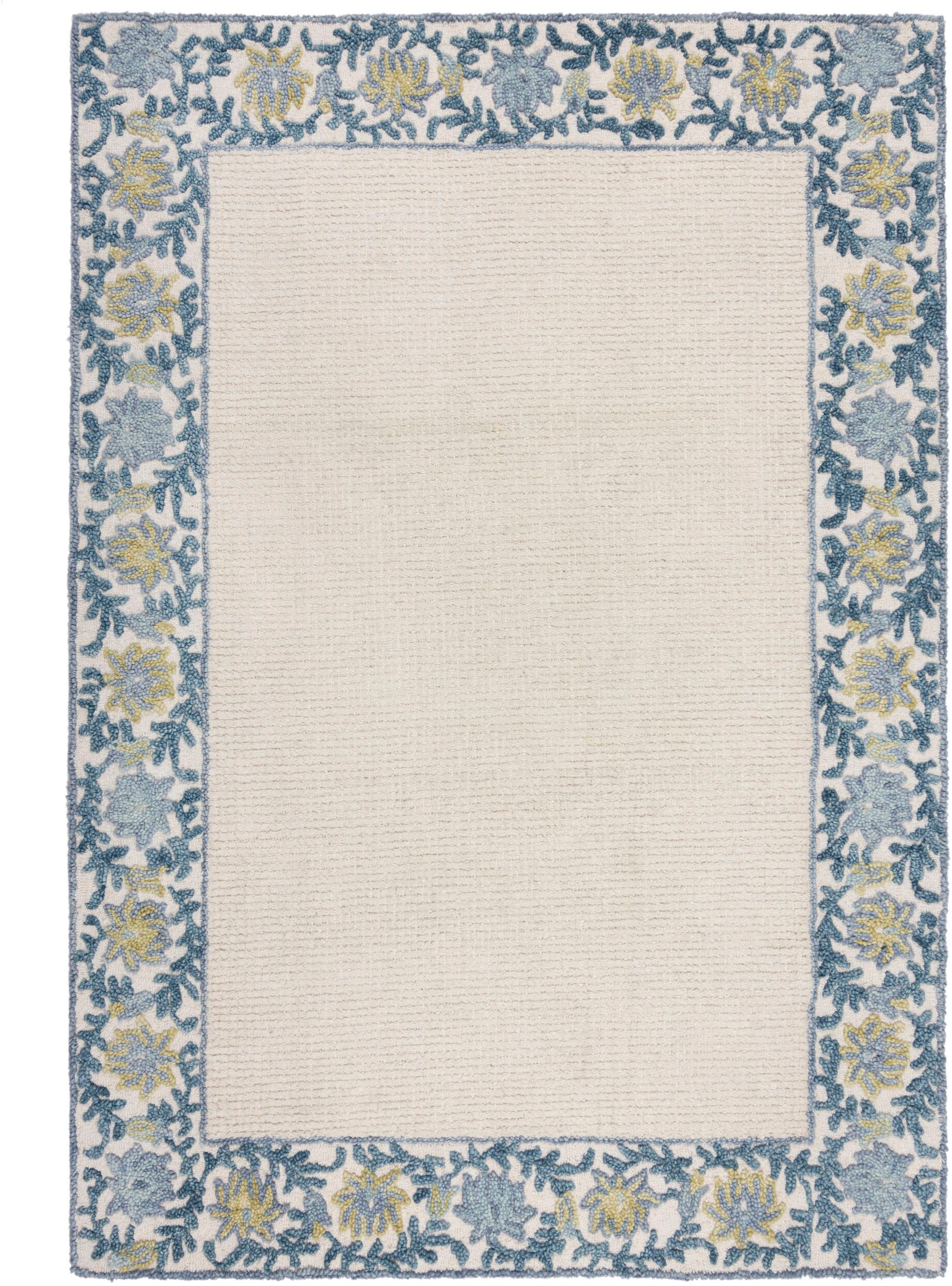 FLAIR RUGS Teppich "MYLA FLORAL FRAME" rechteckig 8 mm Höhe mit floralem Ra günstig online kaufen