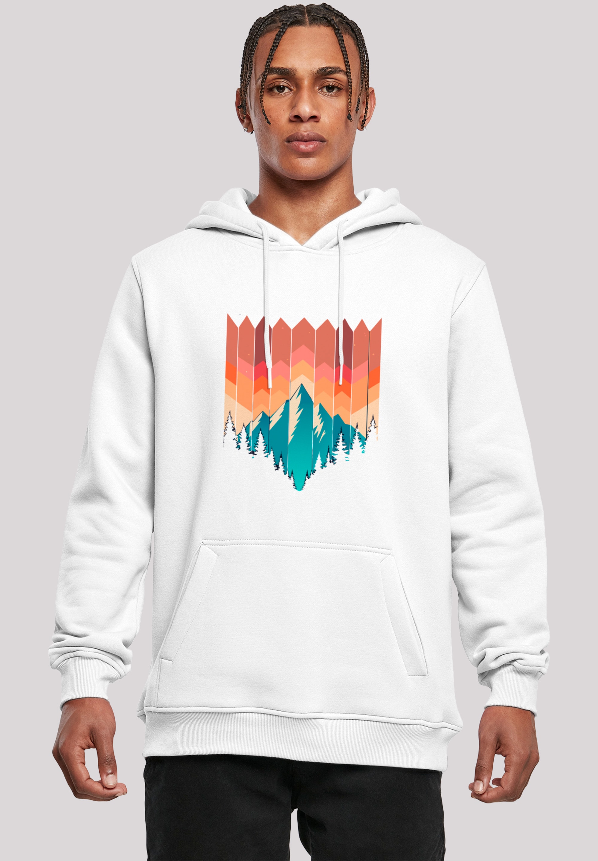 F4NT4STIC Kapuzenpullover "Berg Sonnenuntergang Geometrisch", Premium Quali günstig online kaufen