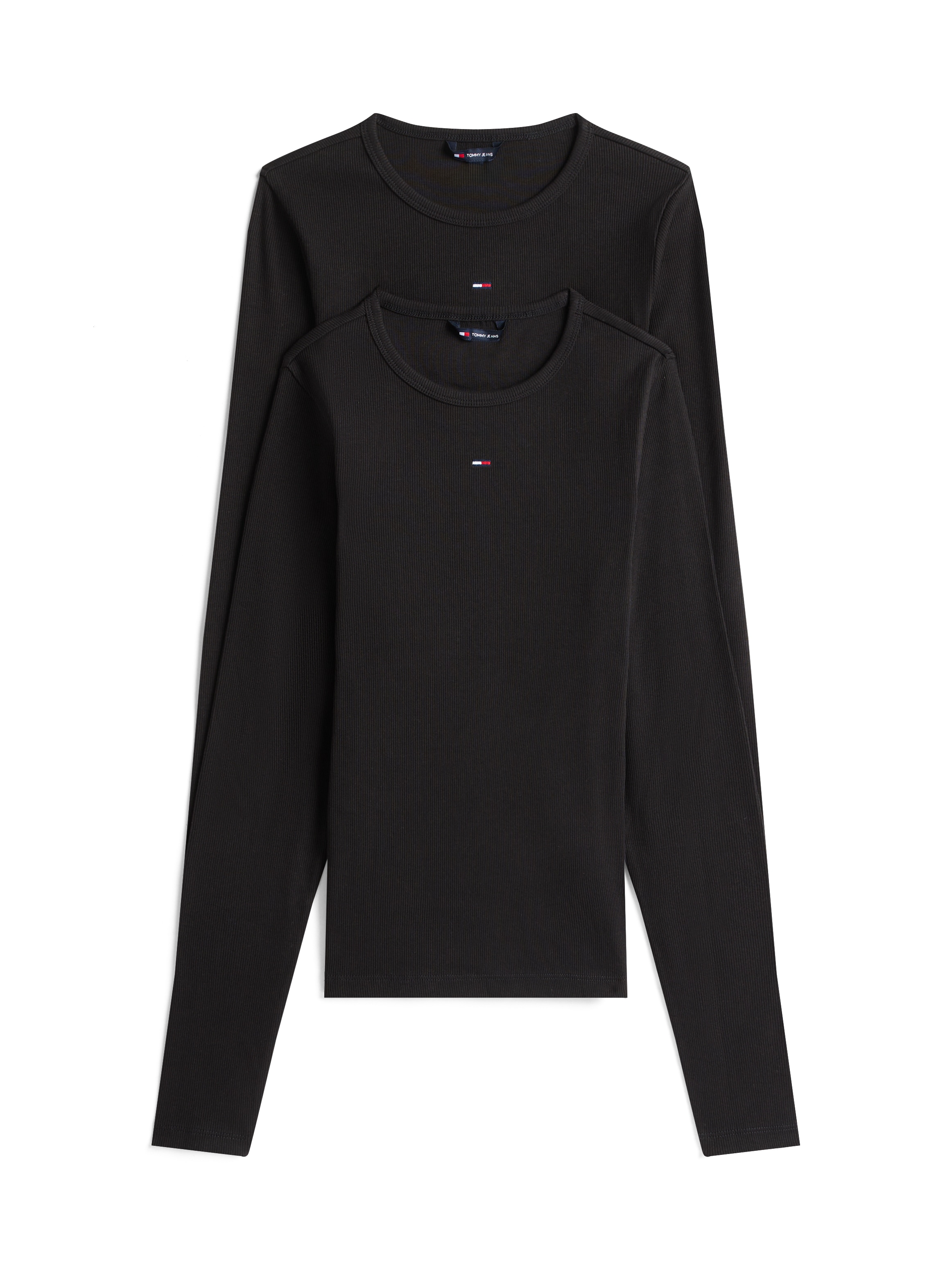 Tommy Jeans Langarmshirt "TJW 2PACK SLIM ESSENTIAL RIB LS" Packung, 2er-Pac günstig online kaufen