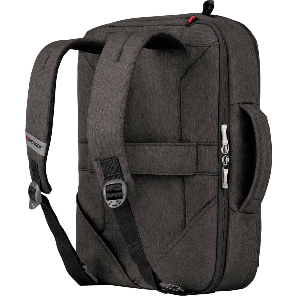 Wenger Laptoptasche »Commute, grau«, mit 16-Zoll Laptopfach, auch als Rucksack tragbar