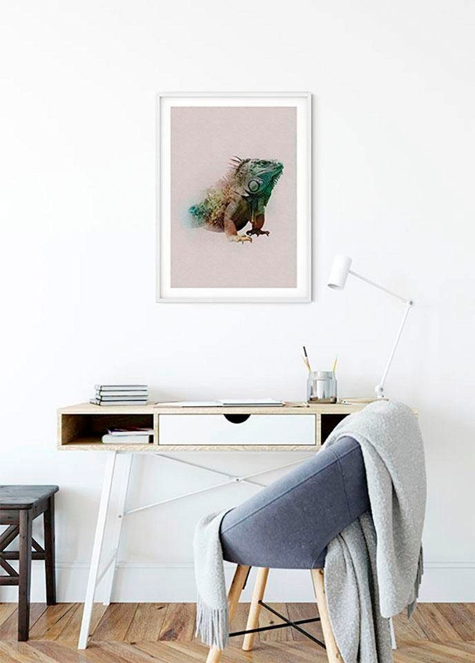 Komar Bild »Animals Paradise Iguana«, Tiere, (1 St.), Wandbild zur Dekoration - ohne Rahmen
