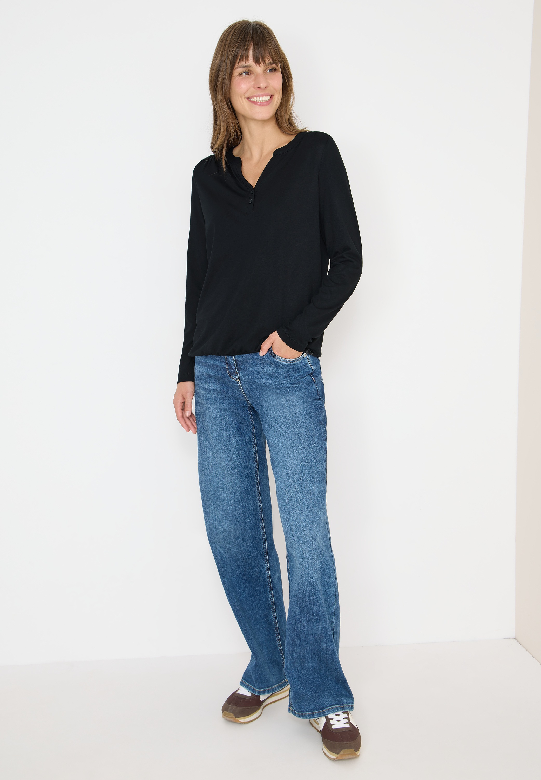 Thumbnail - Cecil Langarmshirt im soften Baumwoll-Mix