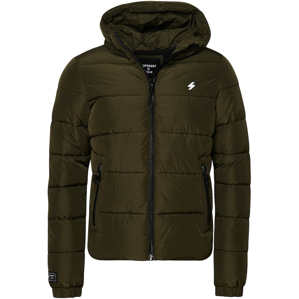 Superdry Steppjacke »HOODED SPORTS PUFFR JACKET«, mit Kapuze