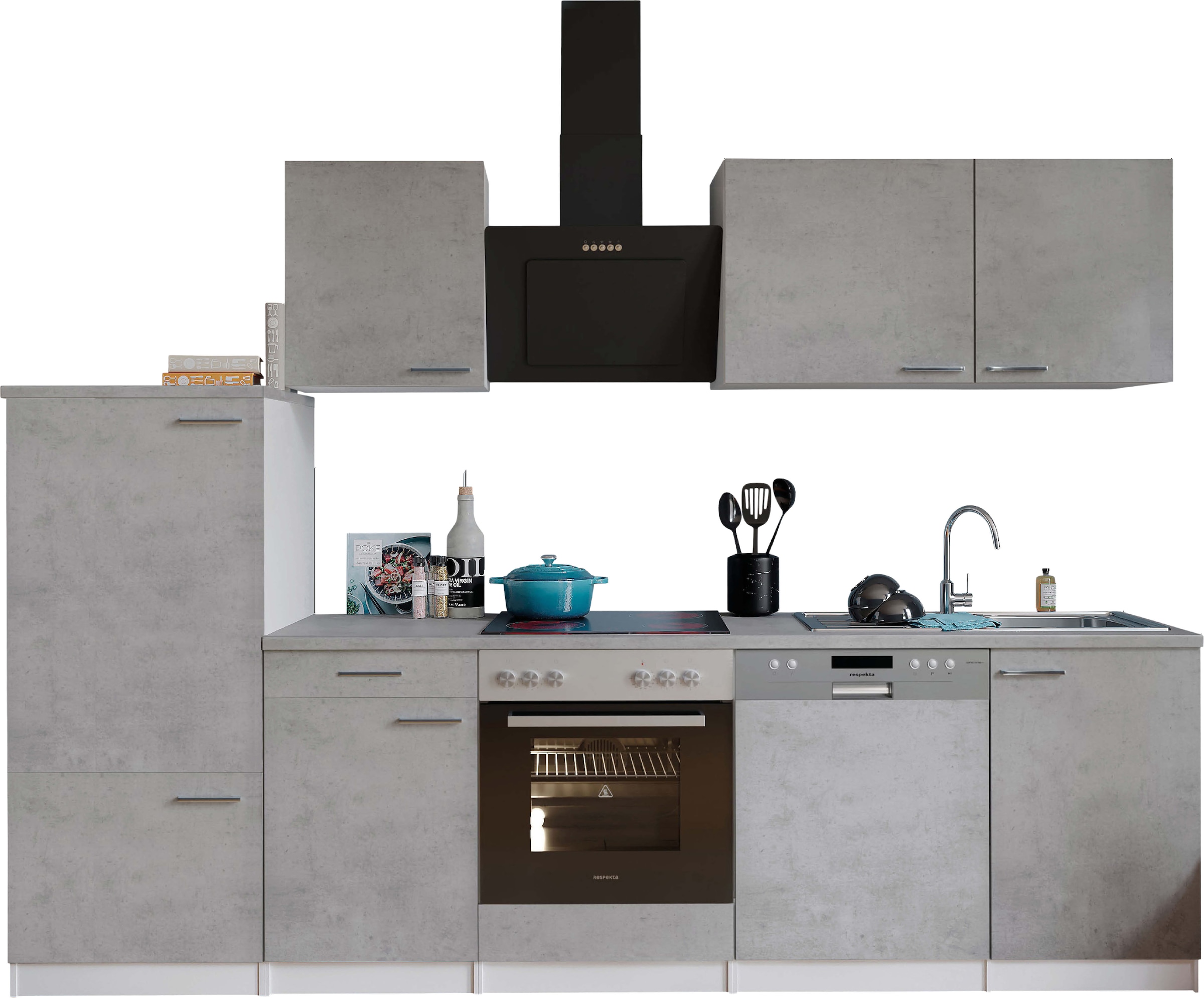 MESANA Küchenzeile "Malia", Breite 280 cm, 85 cm Arbeitshöhe, in exklusiver günstig online kaufen