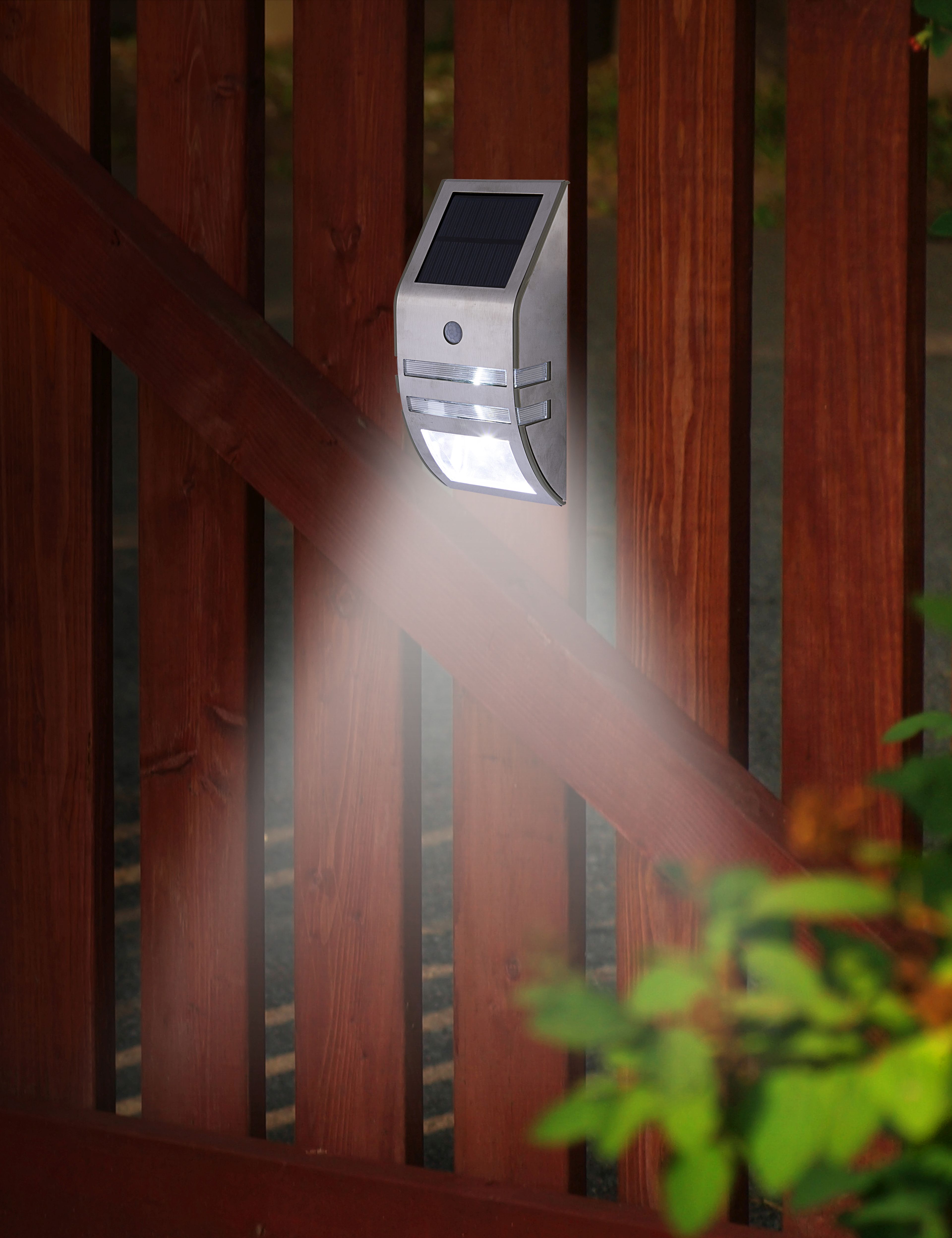 Thumbnail - my home LED Solarleuchte "Leyan, LED-Solar Wandleuchte", Leuchtmittel LED-Modul LED fest integriert, mit Bewegungsmelde...