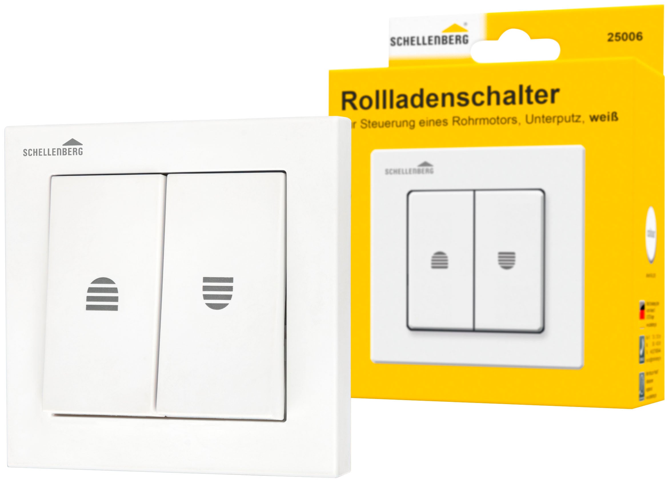 Schalter »Rolladenschalter«, mit Rastfunktion, Unterputz