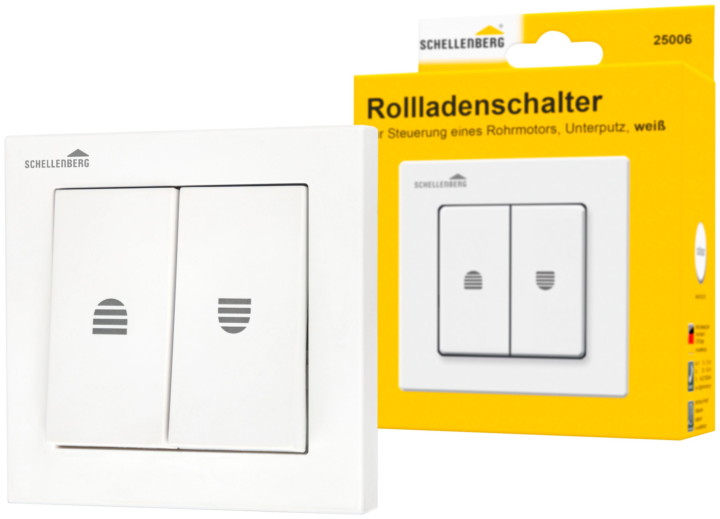 SCHELLENBERG Schalter "Rolladenschalter", mit Rastfunktion, Unterputz