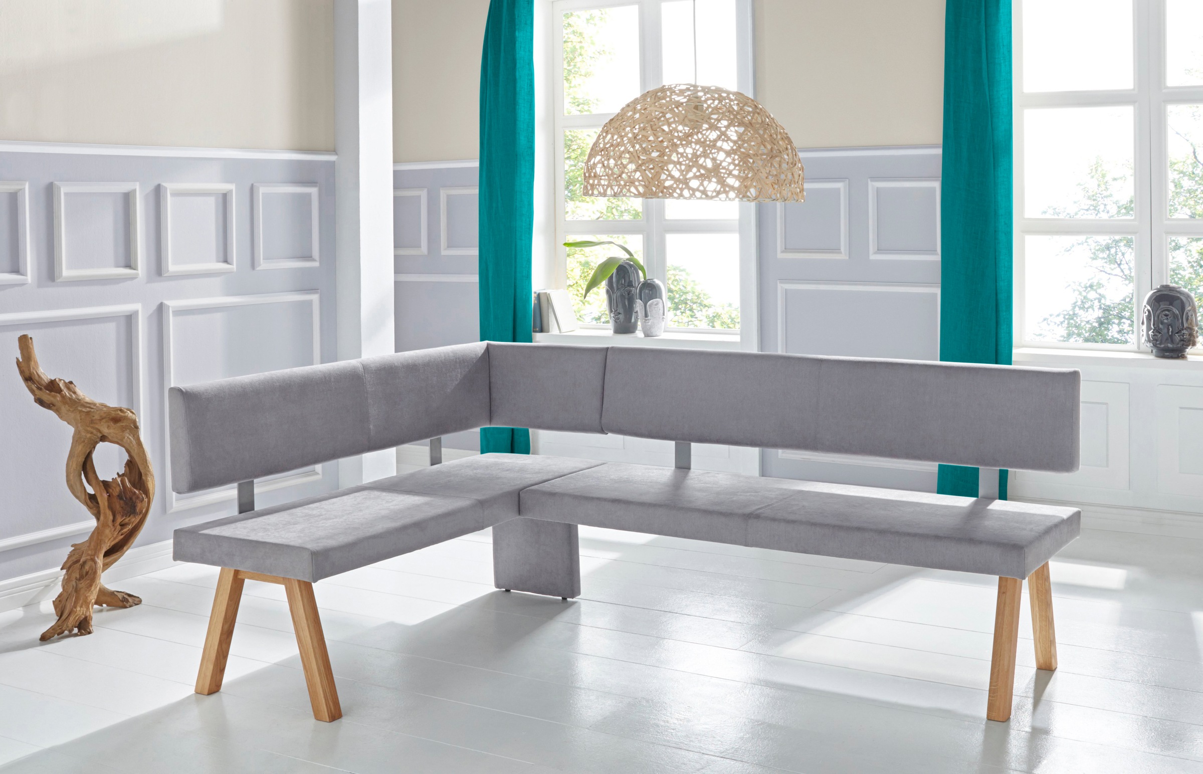 OTTO home Eckbank "Rio" Massivholz in Eiche geölt, Esszimmerbank bequem gep günstig online kaufen