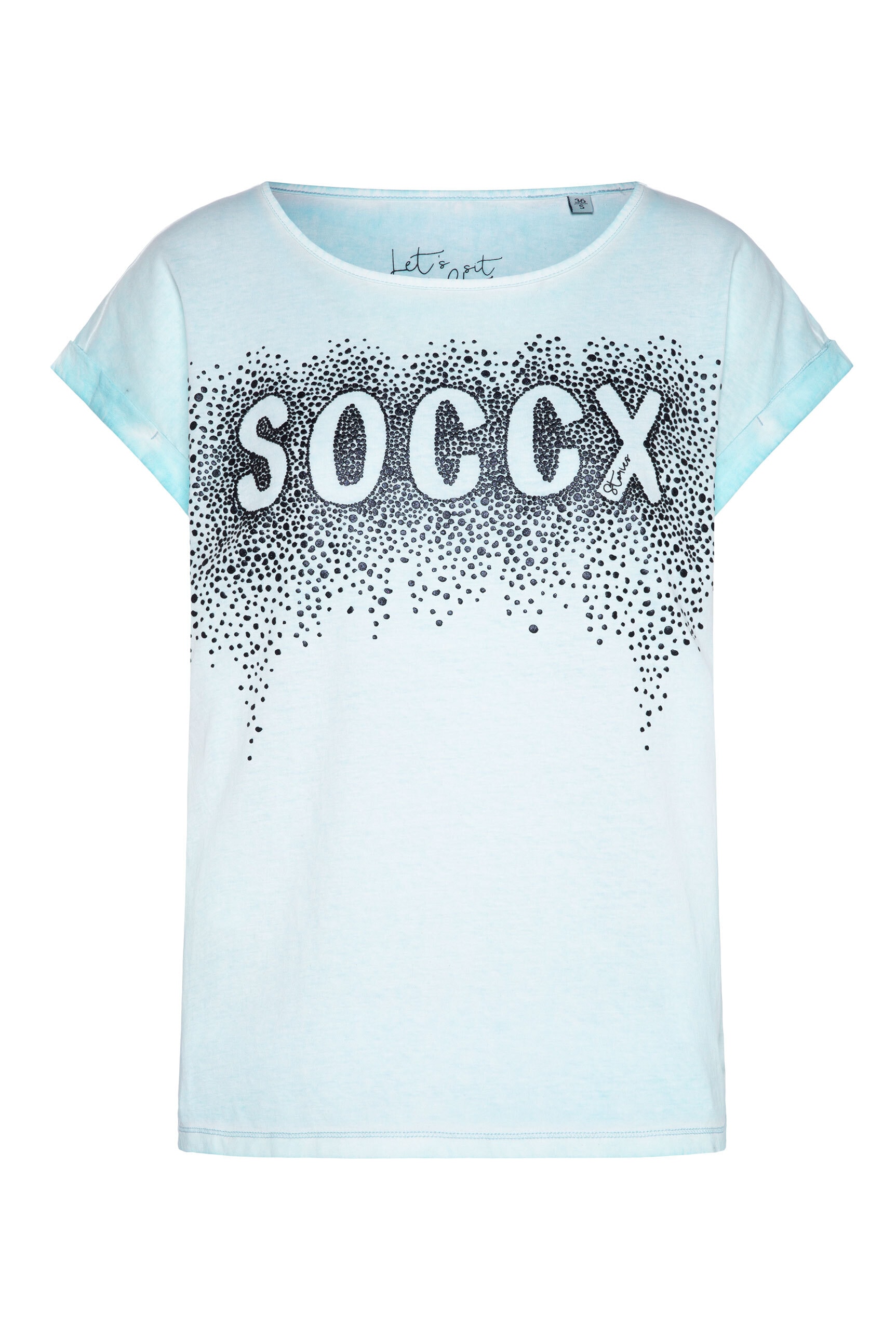 SOCCX Rundhalsshirt, mit überschnittenen Schultern