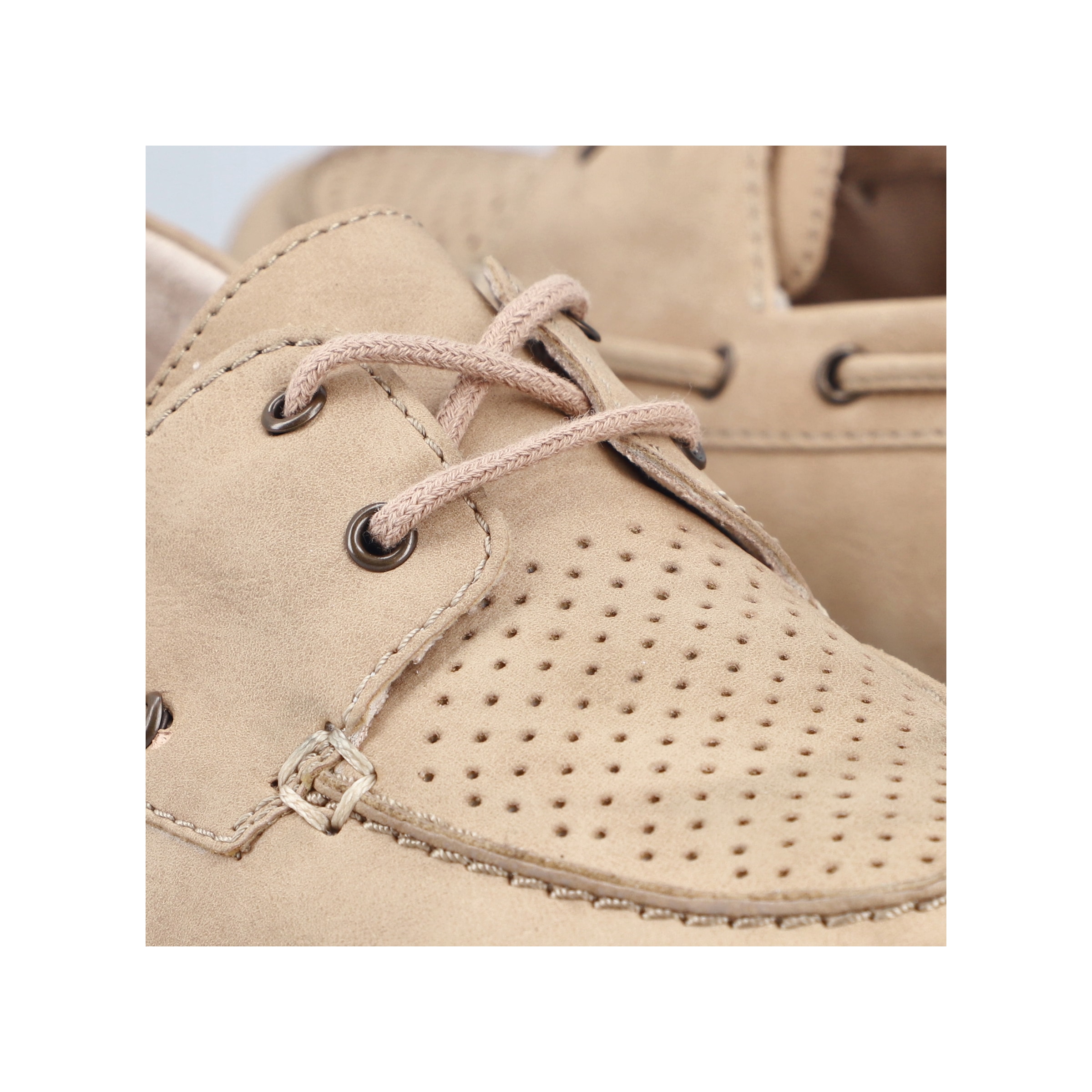 Rieker Herren Bootsschuh Mokassin Beige 37 4