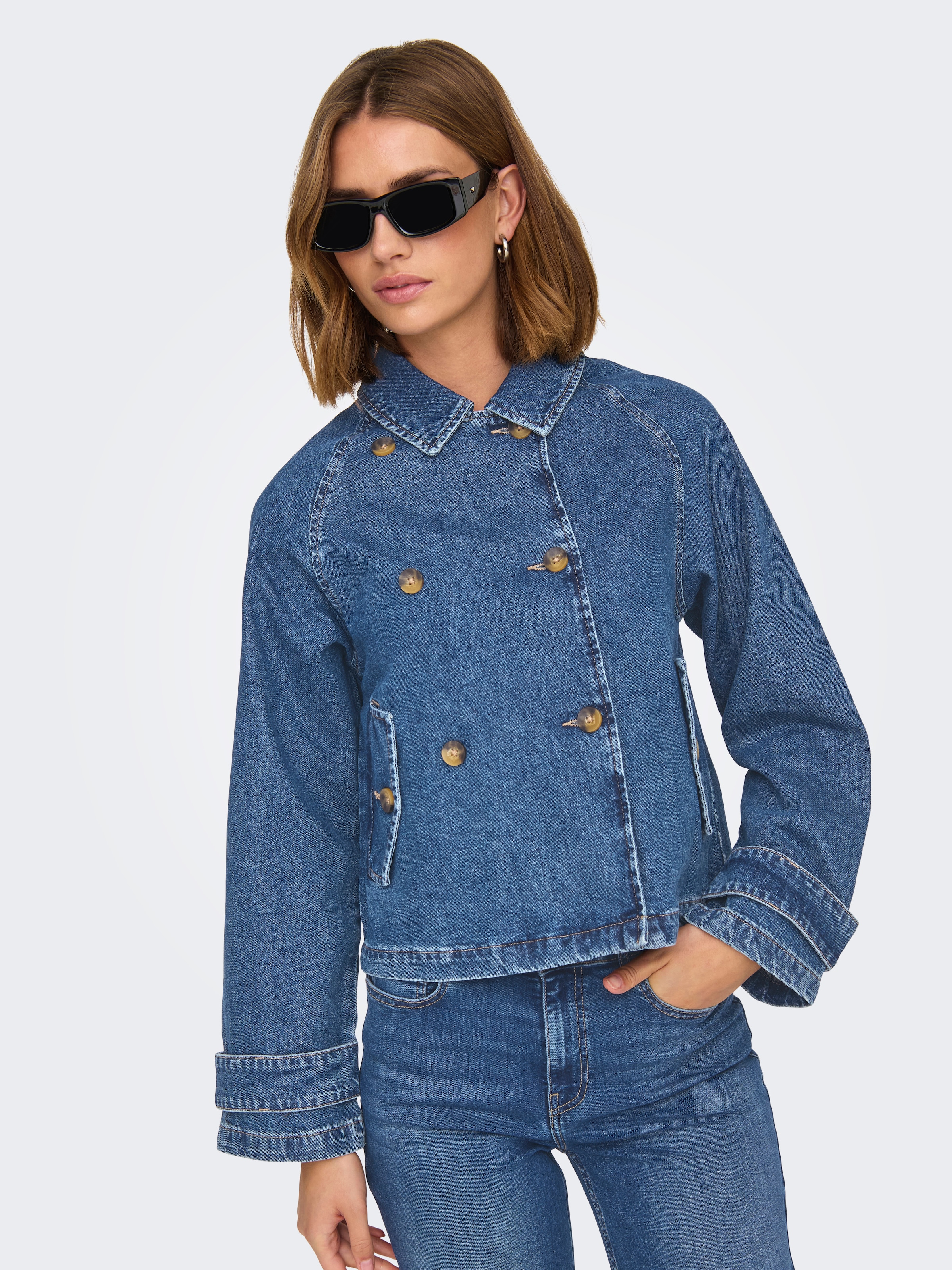 ONLY Jeansjacke »ONLAPRIL SHORT DNM TRENCH AKM«