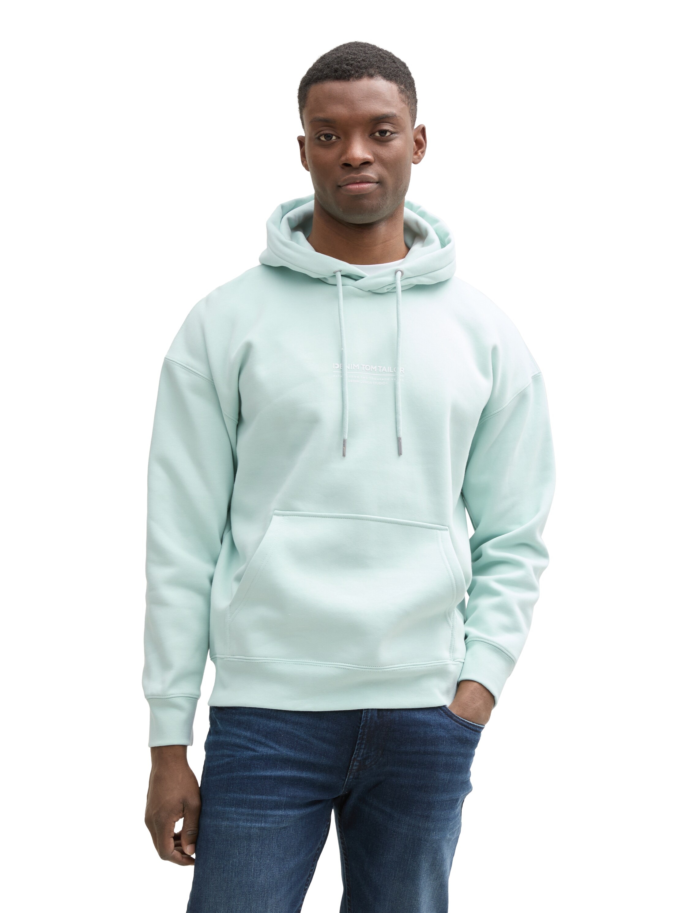 TOM TAILOR Denim Hoodie, mit Logo Print