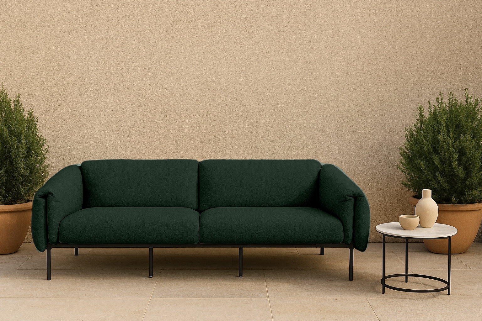 Home affaire 3-Sitzer "Lumi" Outdoor Gartensofa, wetterfeste Materialien, B günstig online kaufen