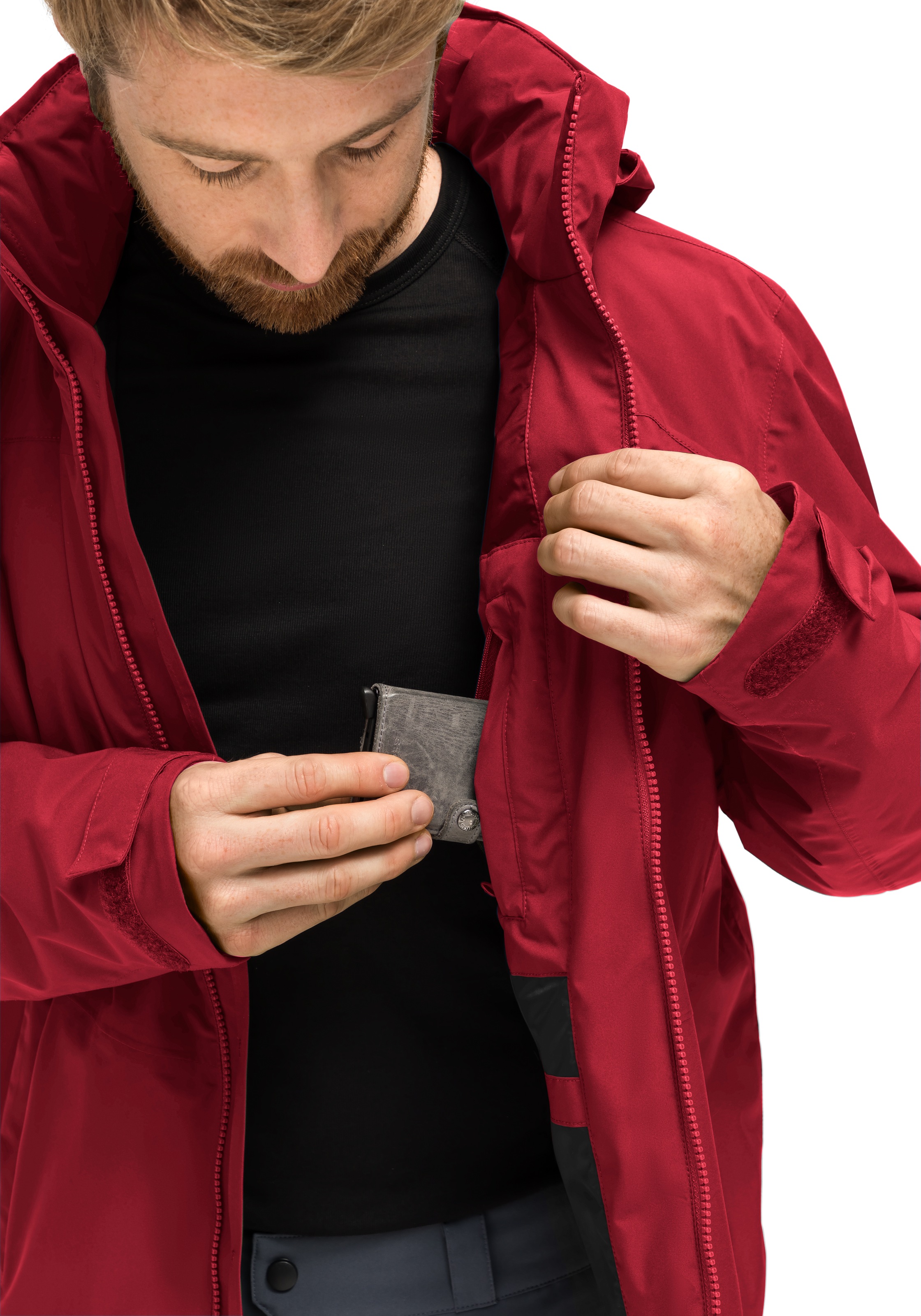Maier Sports Regenjacke "Metor Therm Rec M" warme Herren Jacke mit Kapuze, günstig online kaufen