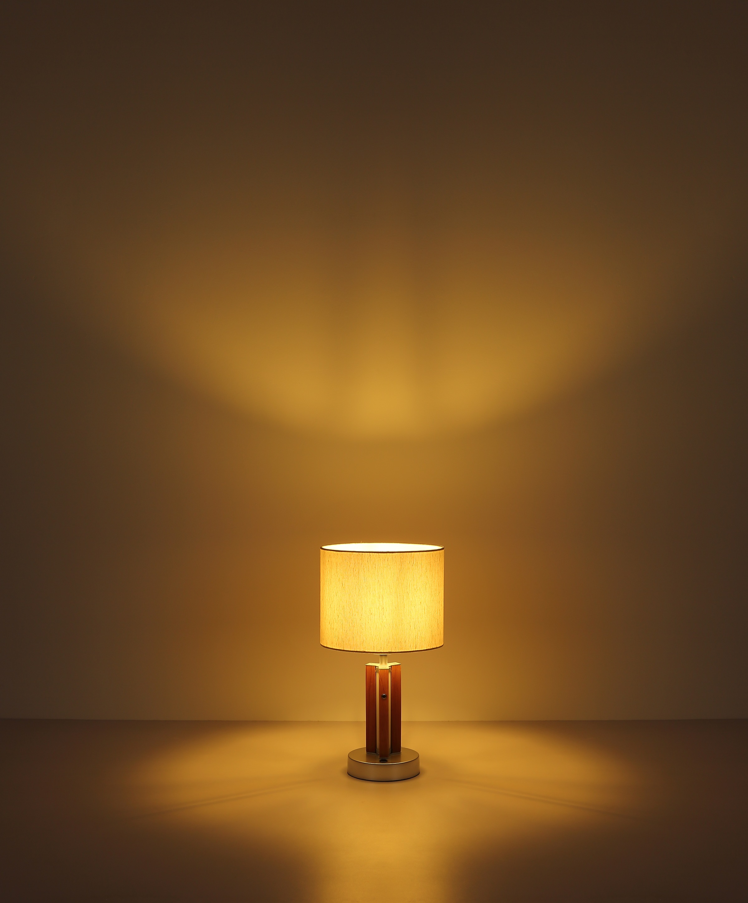 NOWA Tischleuchte »TAUGUS«, 1 flammig, Leuchtmittel E27 | ohne Leuchtmittel, Tischlampe, Textil, Touch Ein/Aus, Wohnbereich