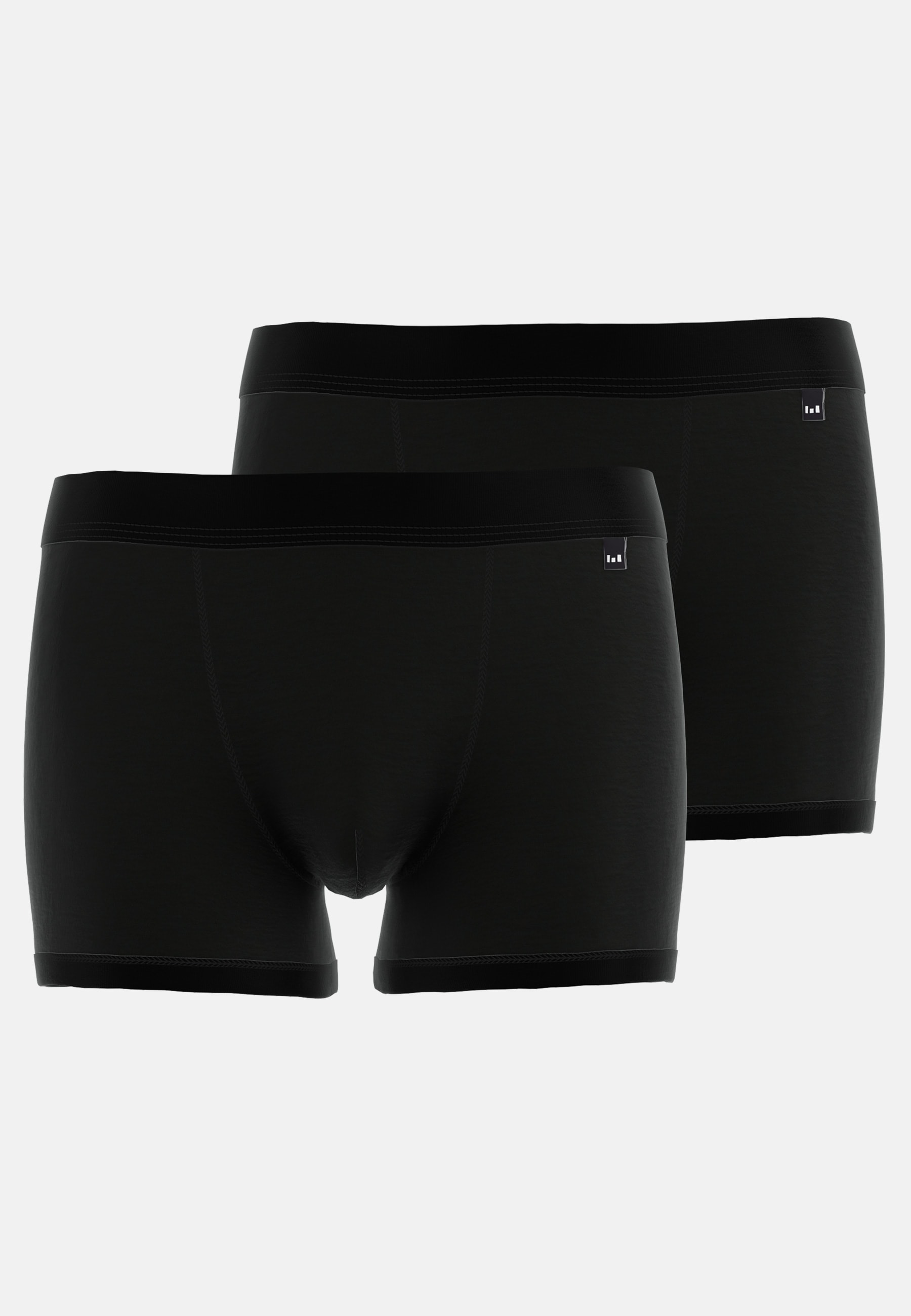 GÖTZBURG Boxershorts "X-lastic" 2er-Pack, basic, elastischer Bund, eng, weich, elastisch, Baumwollmix