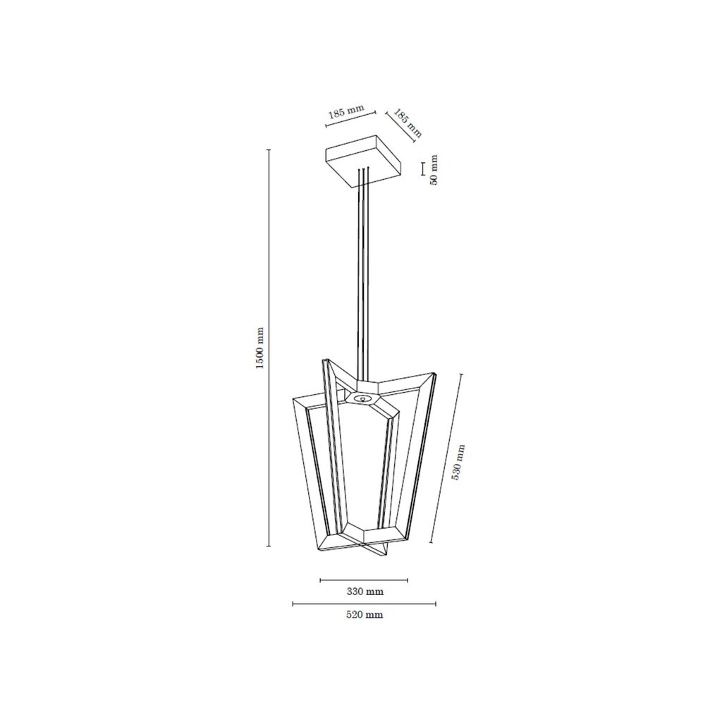 SPOT Light LED Pendelleuchte »LEIF«, 4 flammig-flammig