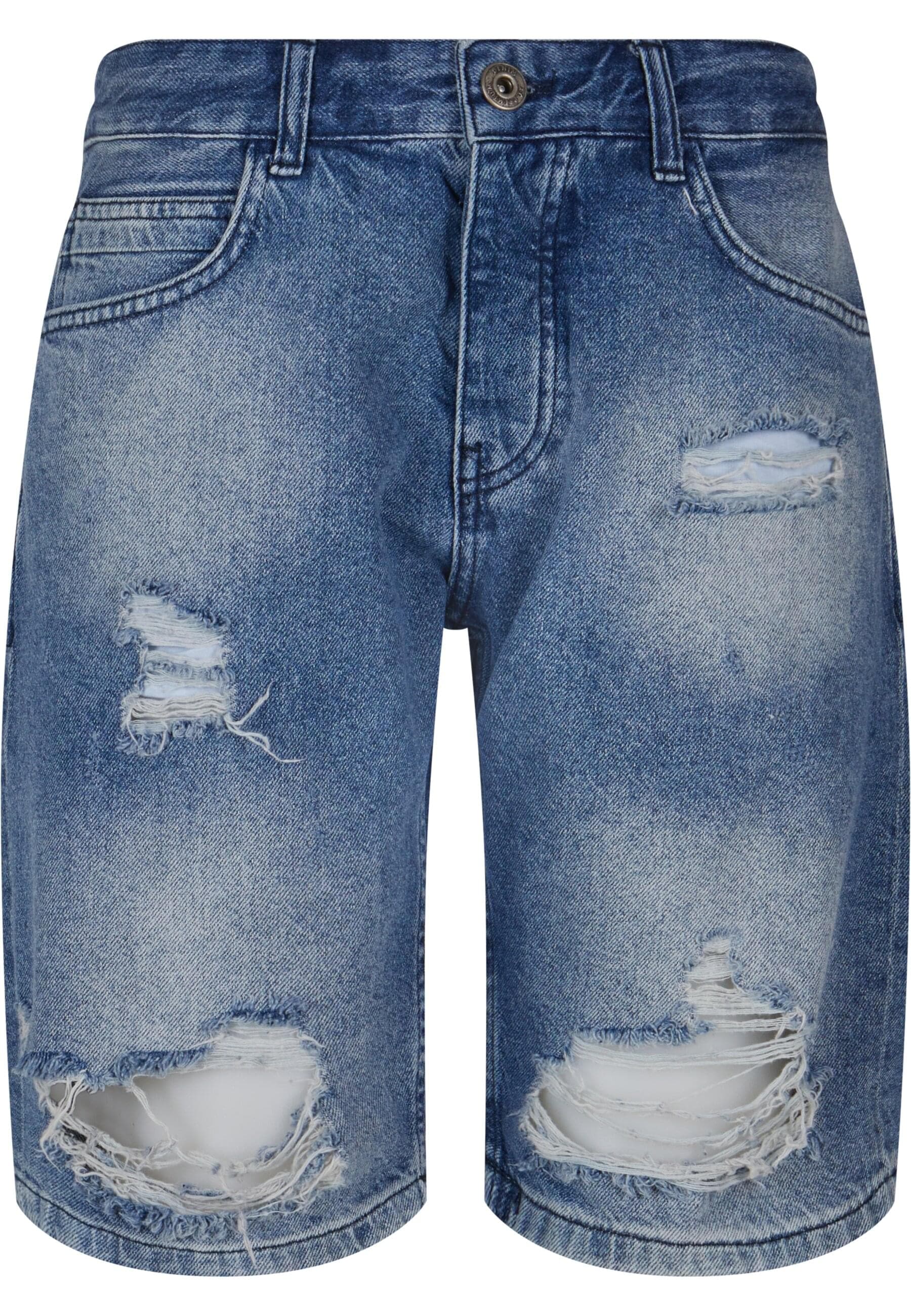 2Y Studios Shorts "2Y Studios Herren 2Y Destroyed Denim Shorts", (1 tlg.)