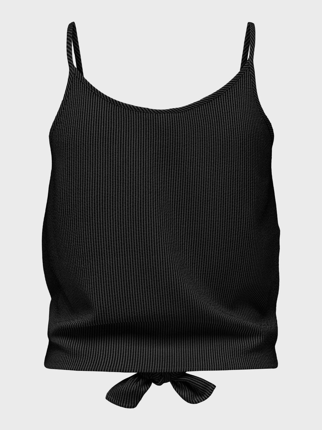 ONLY Trägertop »ONLLECEY SL KNOT SINGLET NOOS WVN« Materialmix, regular fit