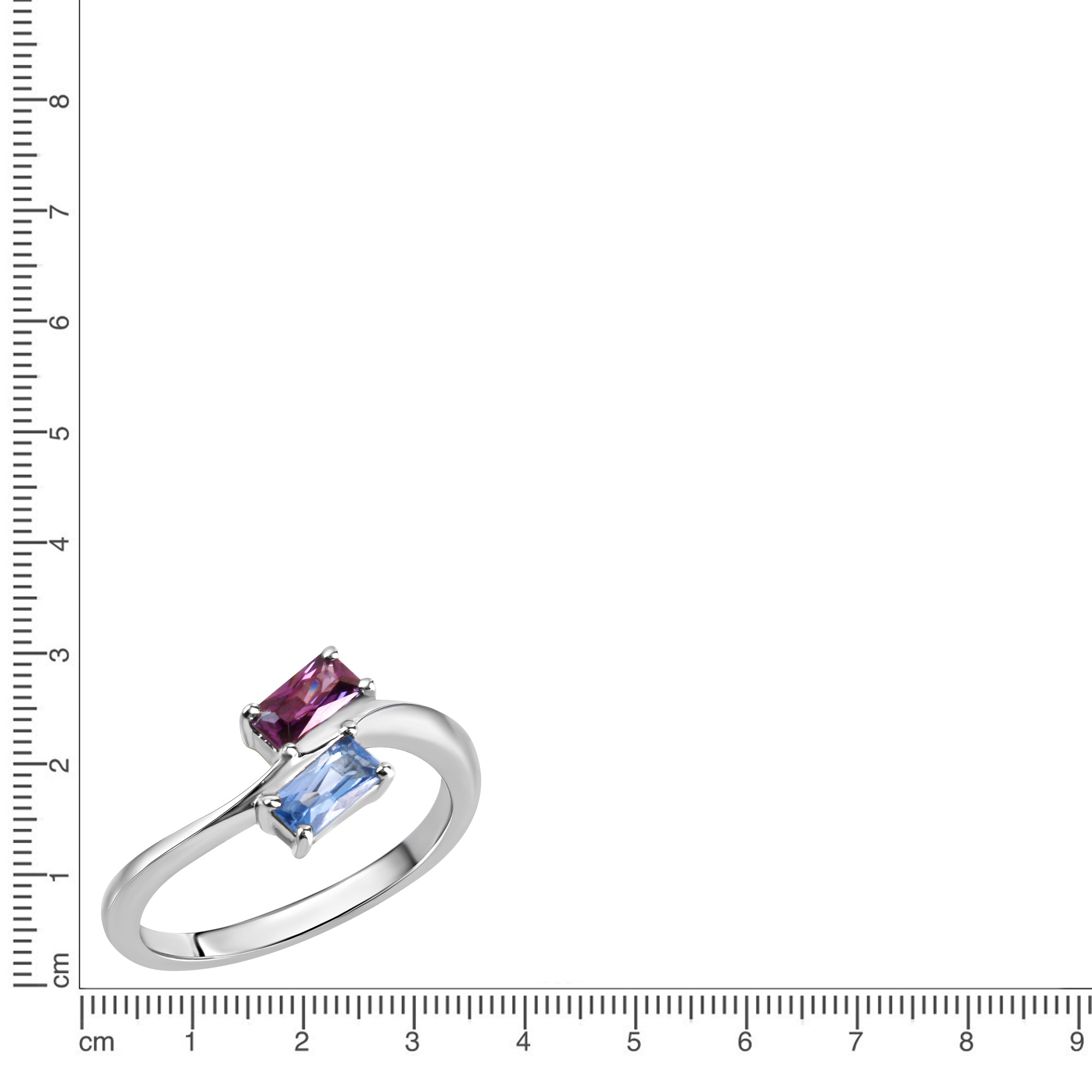 Vivance Fingerring »925/- Sterling Silber rhodiniert Zirkonia und Spinell«