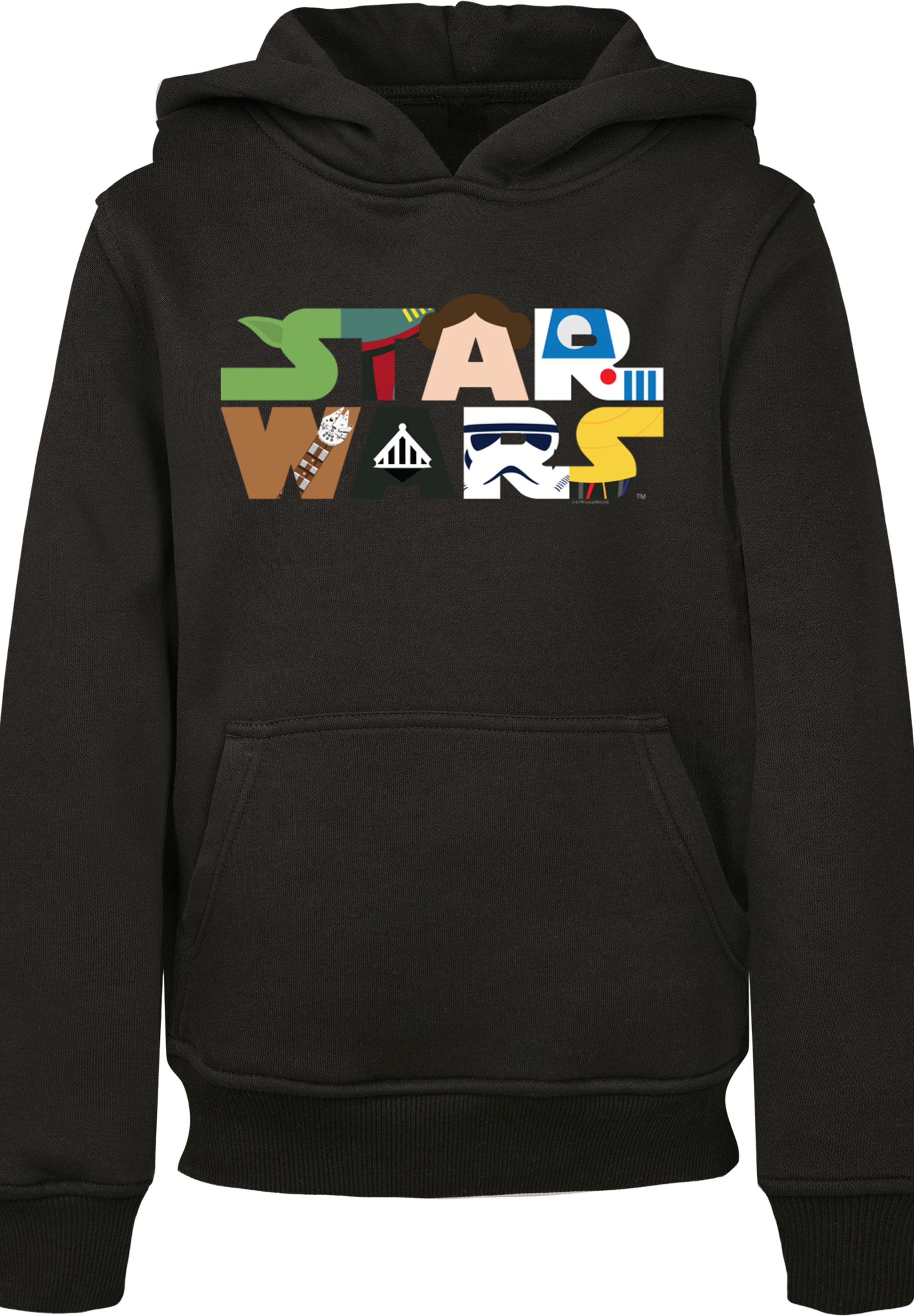 F4NT4STIC Hoodie »F4NT4STIC Kinder Star Wars Character Logo with Basic Kids Hoody«, (1 tlg.)