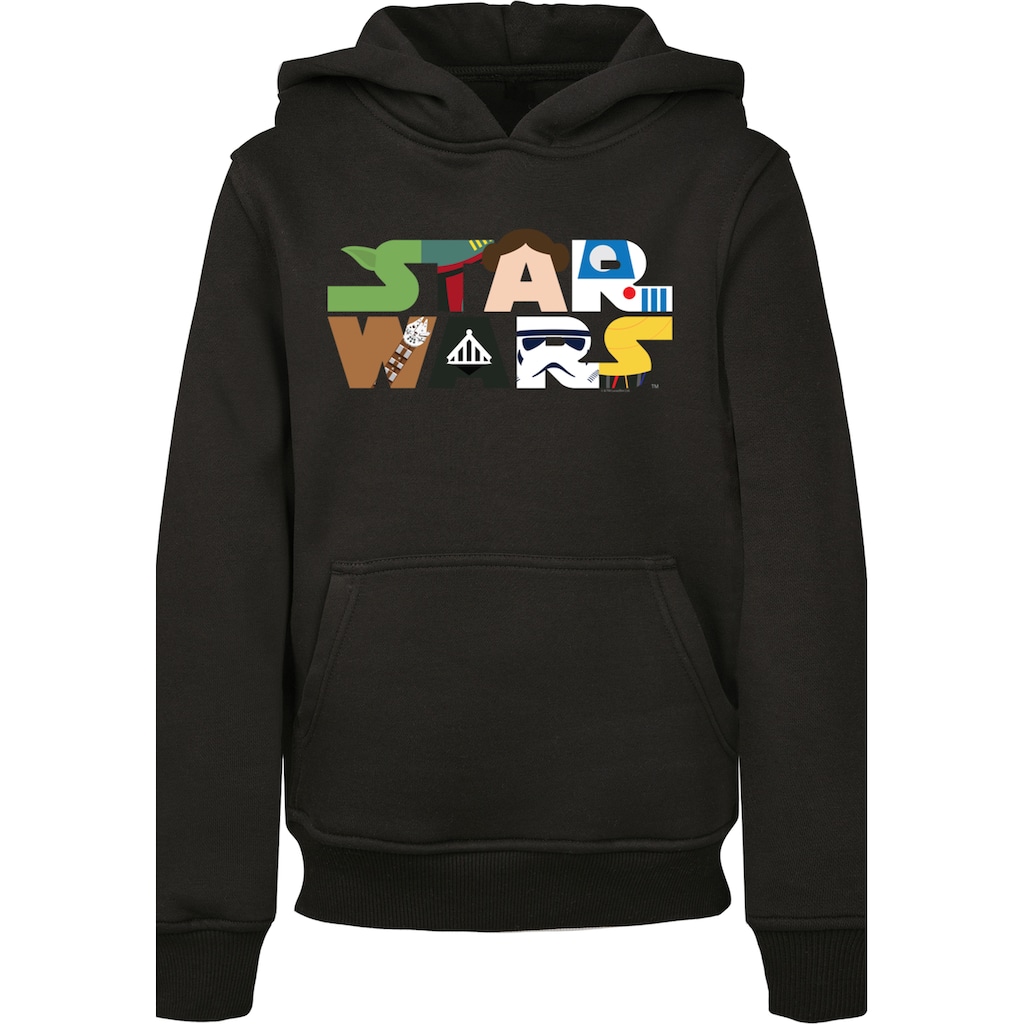 F4NT4STIC Hoodie »F4NT4STIC Kinder Star Wars Character Logo with Basic Kids Hoody«, (1 tlg.)