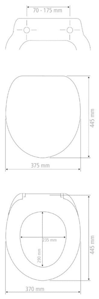 WENKO WC-Sitz »Korfu«, (1 St.), Thermoplast weiß, mit Absenkautomatik, bis 300 kg belastbar