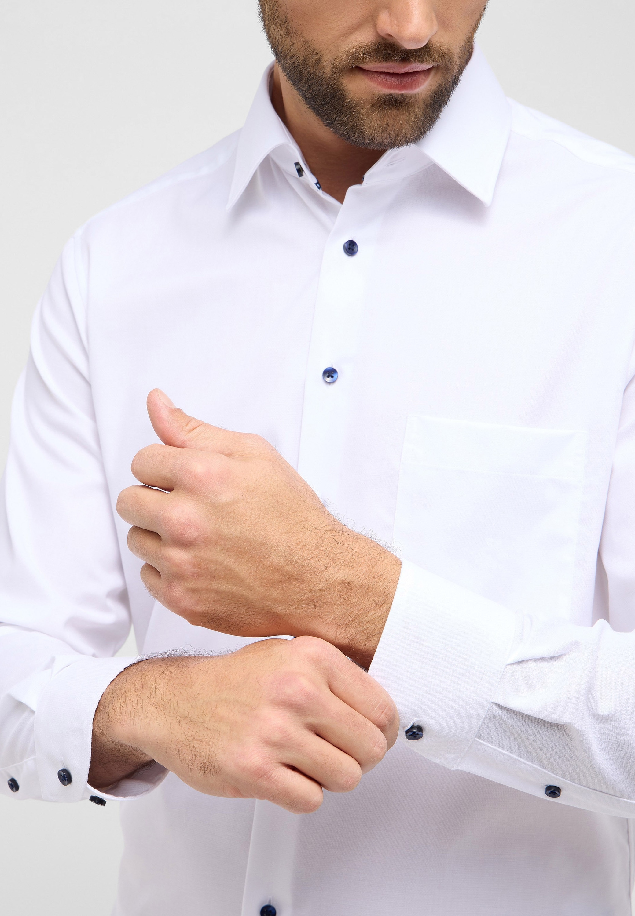 Eterna Langarmhemd »MODERN FIT«, NON IRON (bügelfrei)