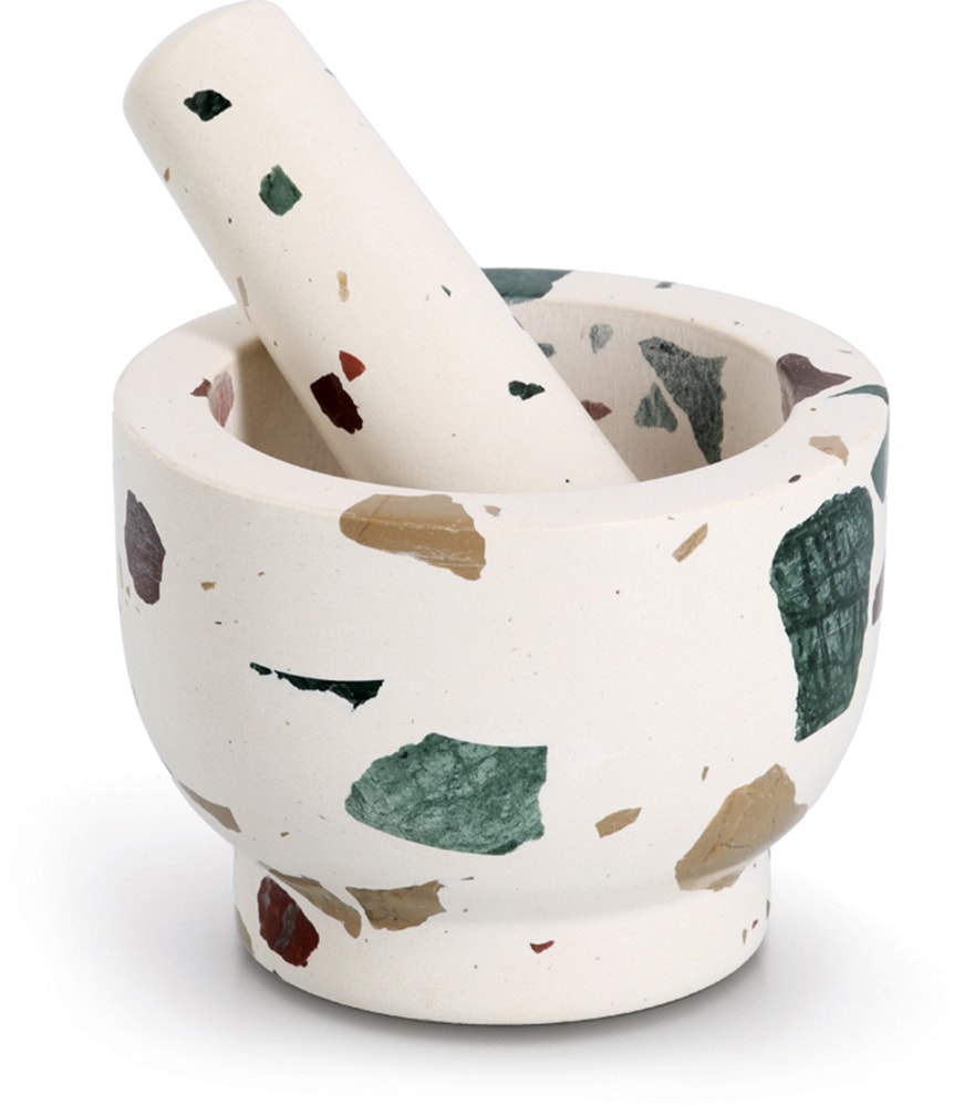 Zeller Present Mörser "& Stößel-Set, "Terrazzo"" Natur-Granit, 1,7 kg, 240 günstig online kaufen