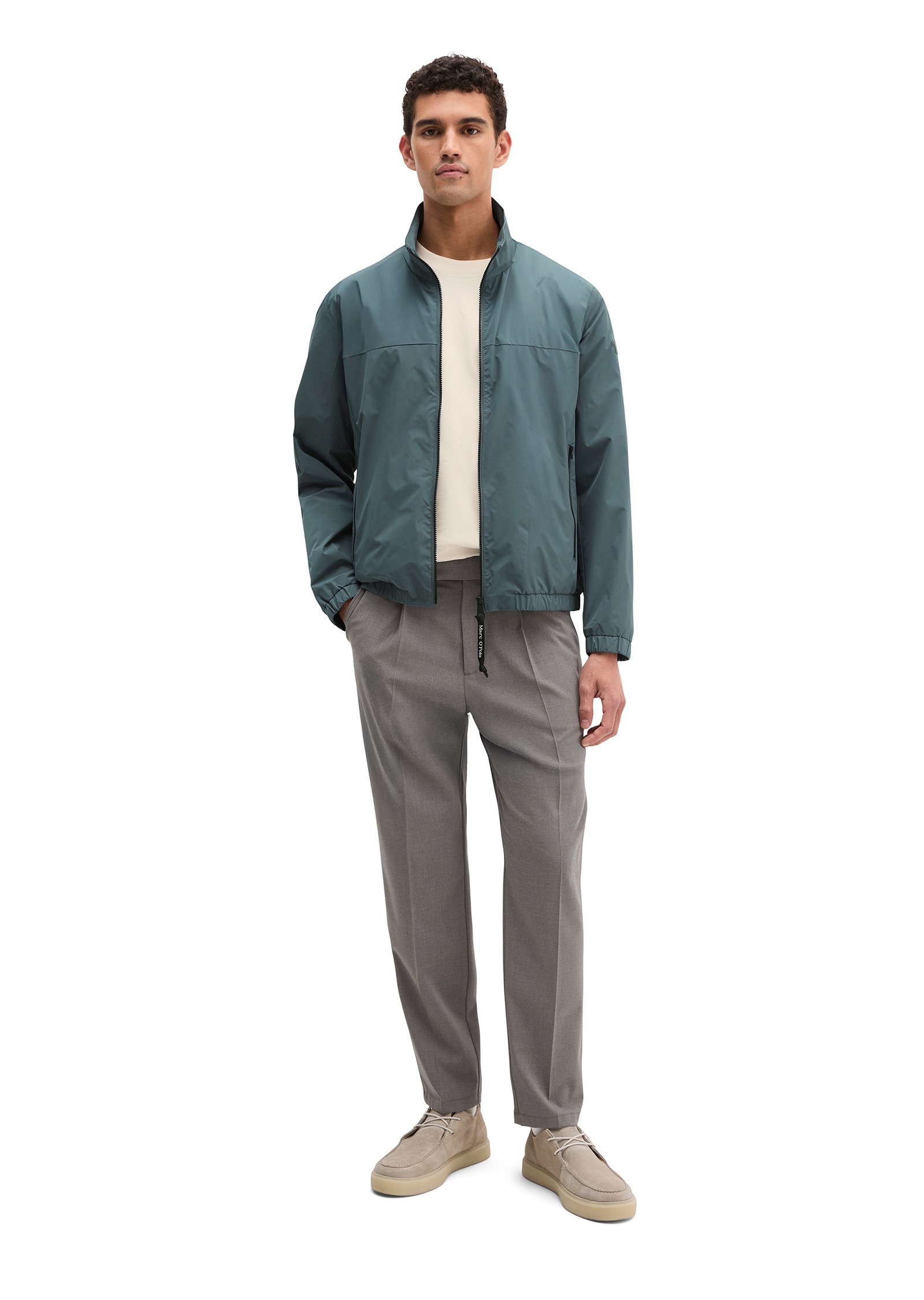 Marc O'Polo Outdoorjacke »aus recyceltem Polyester« ohne Kapuze