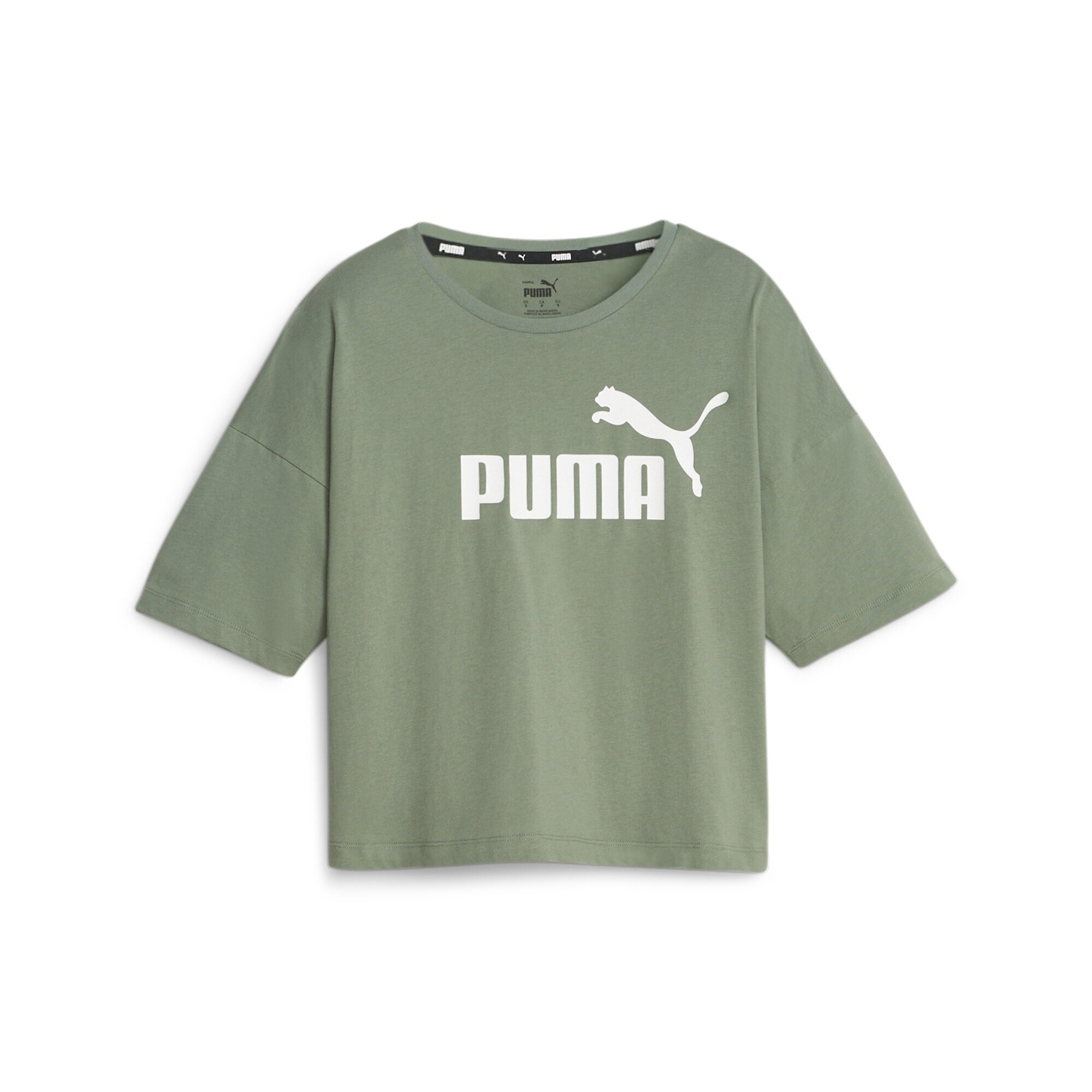 Damen online Cropped T-Shirt Logo »Essentials | kaufen BAUR T-Shirt« PUMA
