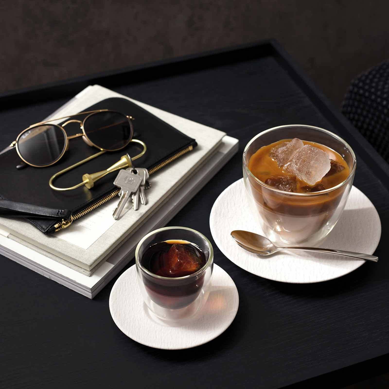 Villeroy & Boch Latte-Macchiato-Glas »Café au Lait-Set Manufacture Rock 250 ml weiß«