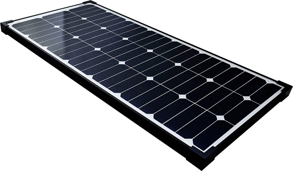 offgridtec Solarmodul »SPR-Ultra-80 80W SLIM 12V High-End Solarpanel«, extrem wiederstandsfähiges ESG-Glas
