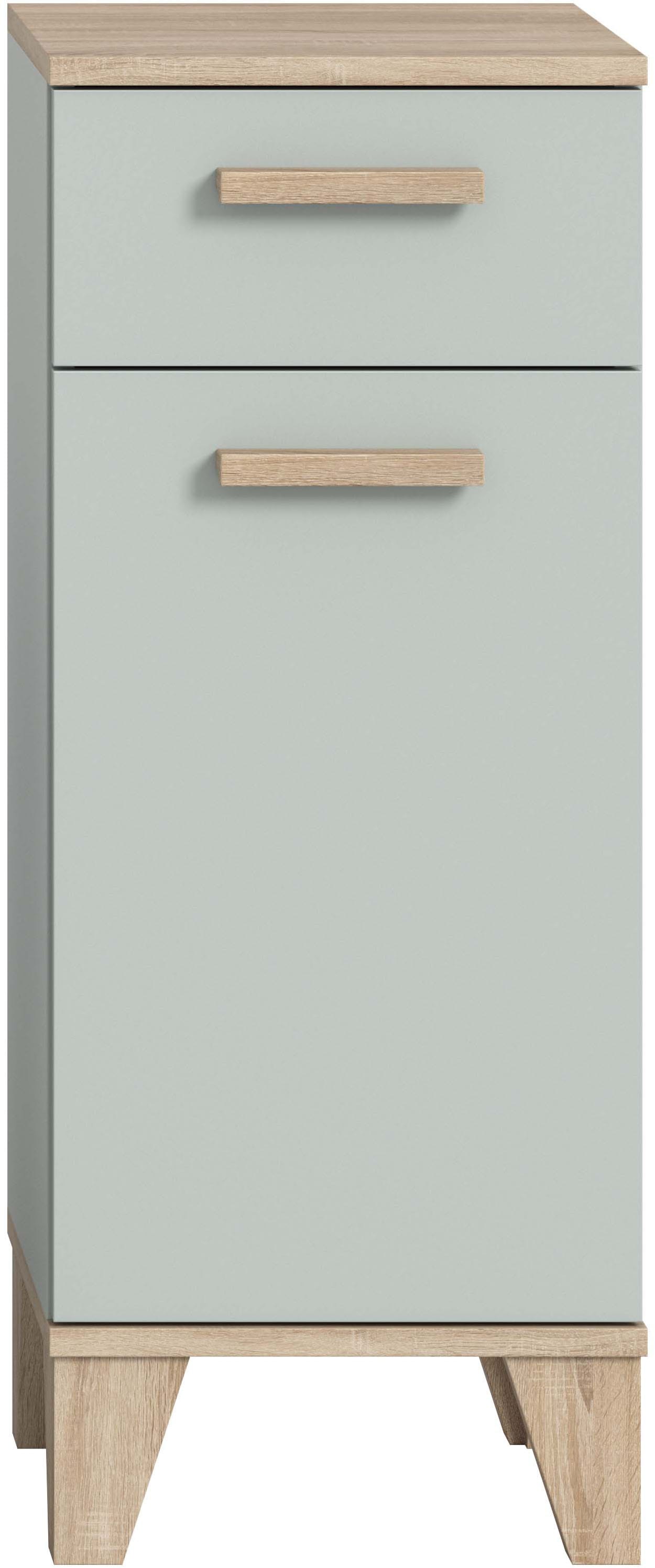 welltime Midischrank »MINTTU, Höhe 87 cm, 1 Tür, 1 Schubkasten, 1 Einlegeboden, 2 Fächer« Türanschlag rechts und links montierbar,  Badmöbel, Badschrank, Schrank, Kommode, Bad, Unterschrank