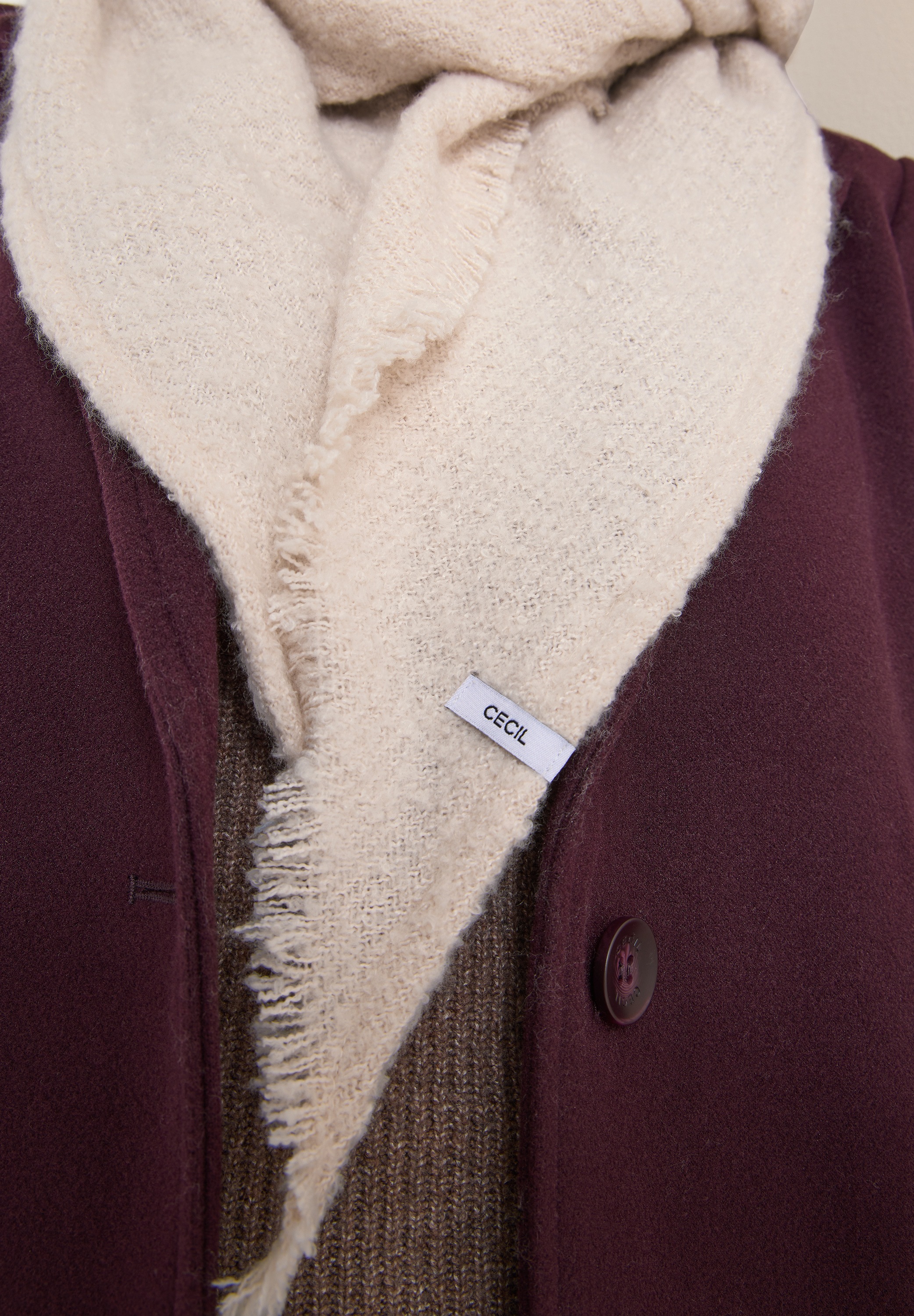 Cecil Halstuch, mit Fransenkante günstig online kaufen