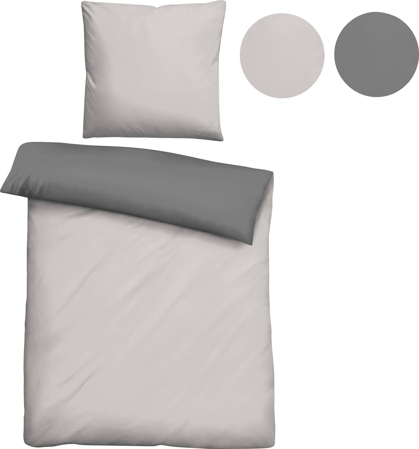 Biberna Wendebettwäsche "Alma in Gr. 135x200, 155x220 oder 200x200 cm" 2 St günstig online kaufen