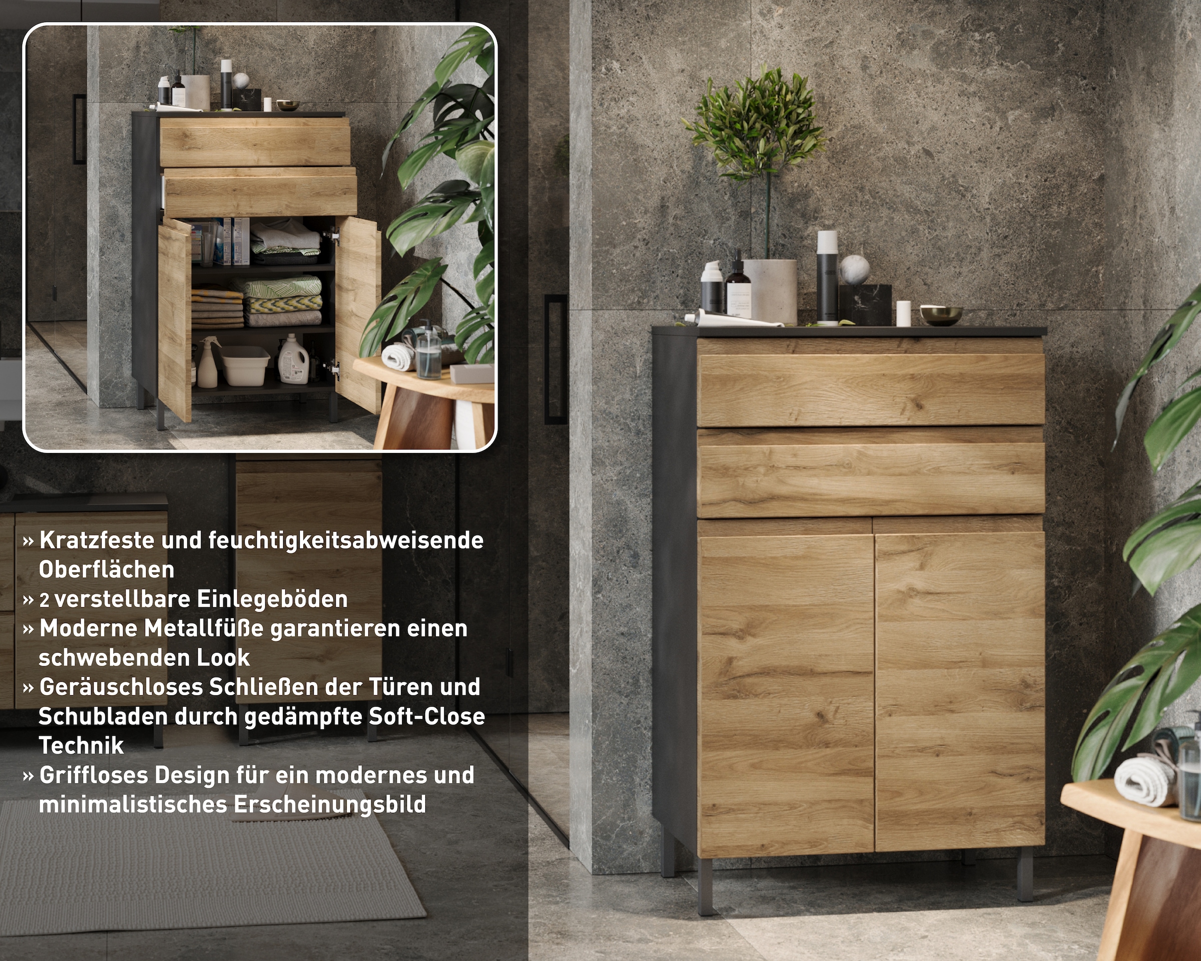 GERMANIA Kommode »Scantic« mit griffloser Optik