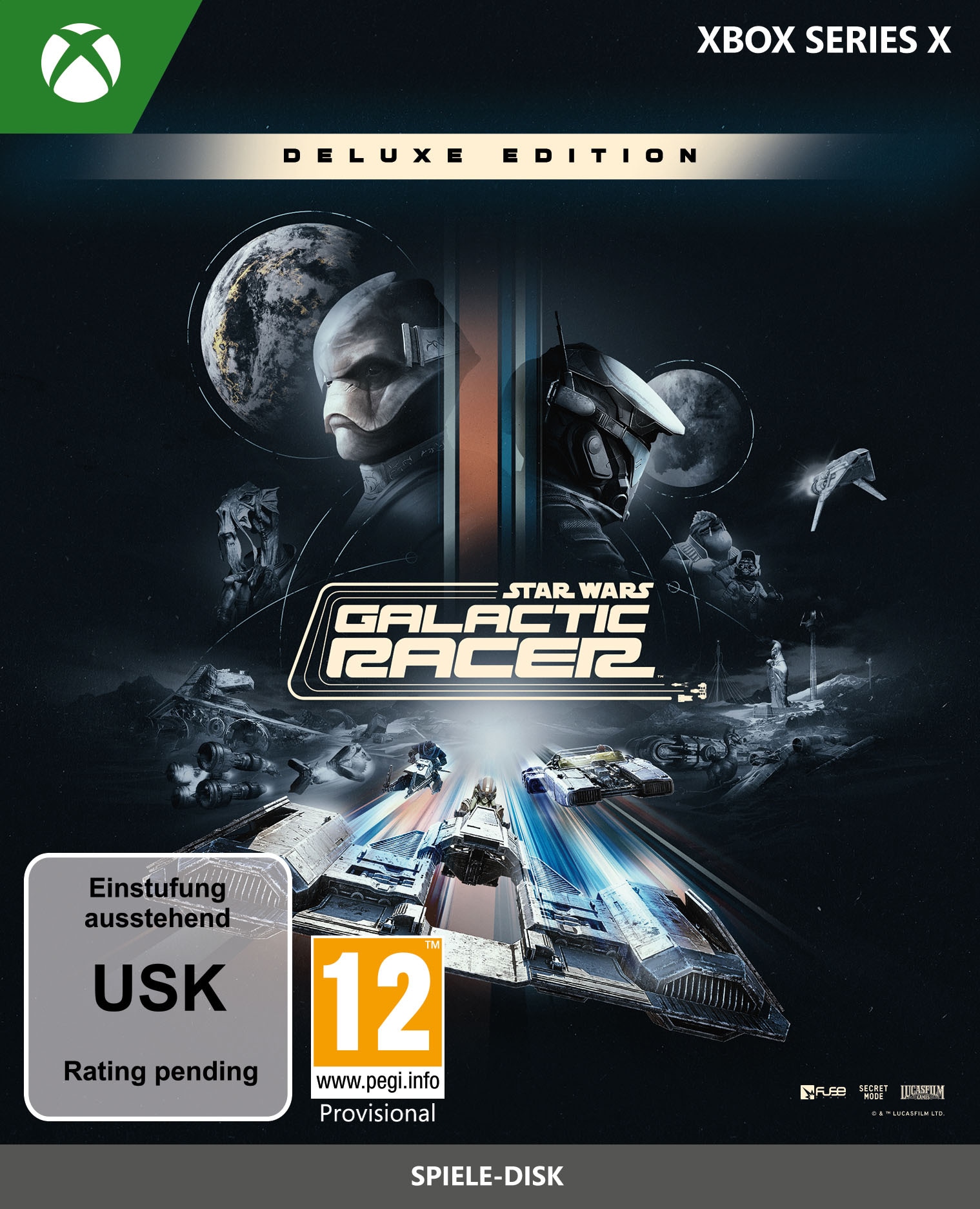 SECRET MODE Spielesoftware "Star Wars: Galactic Racer Deluxe Edition", blau (ohne farbbezeichnung), Xbox Series X, Spielesoftware