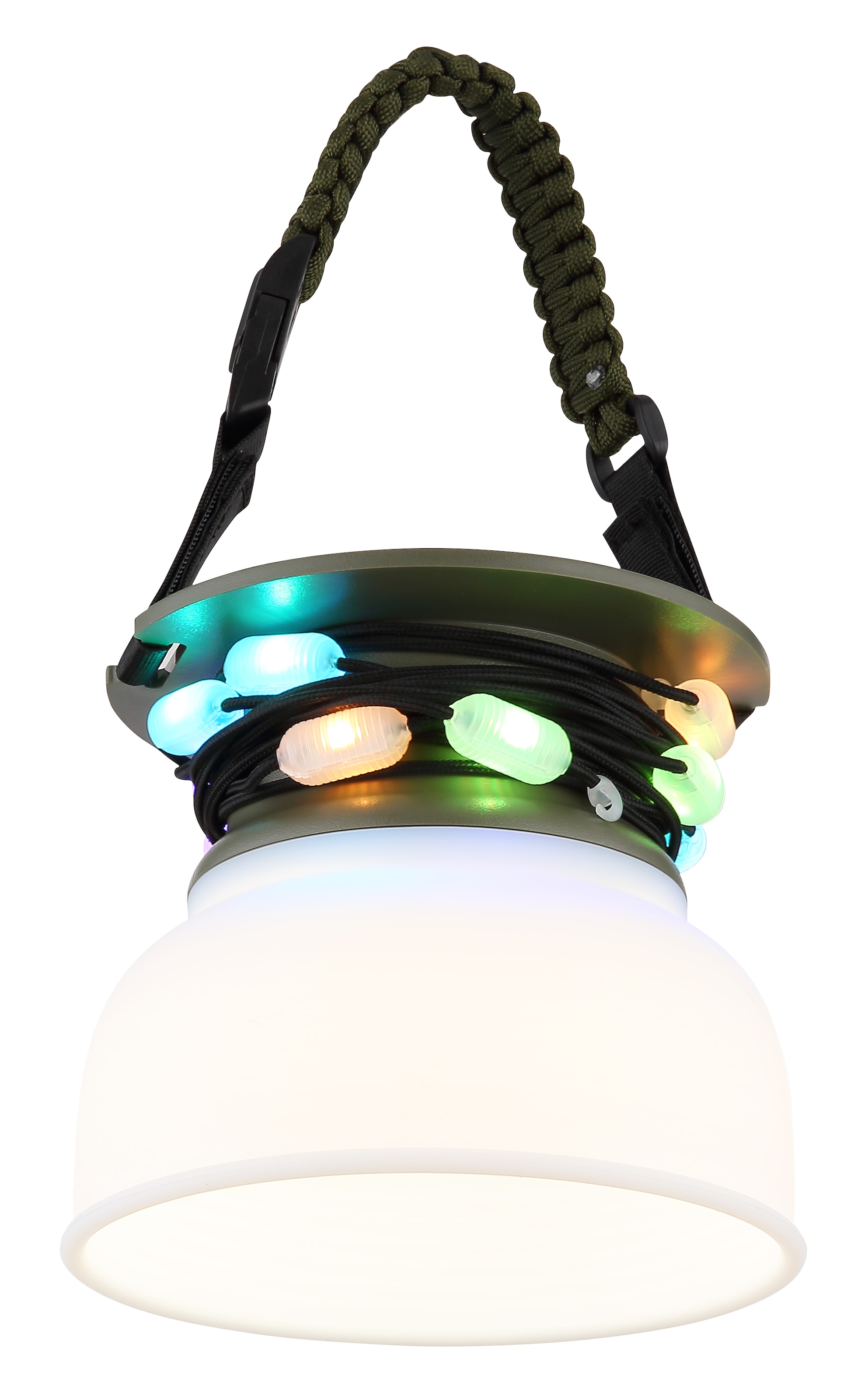 GLOBO LIGHTING LED Solarleuchte »SOLARLEUCHTE KUNSTSTOFF GRÜN, 1XLED«, Leuchtmittel LED-Modul | LED fest integriert, Solar/Stufenschalter/IP65/USB Ausgang/RGB