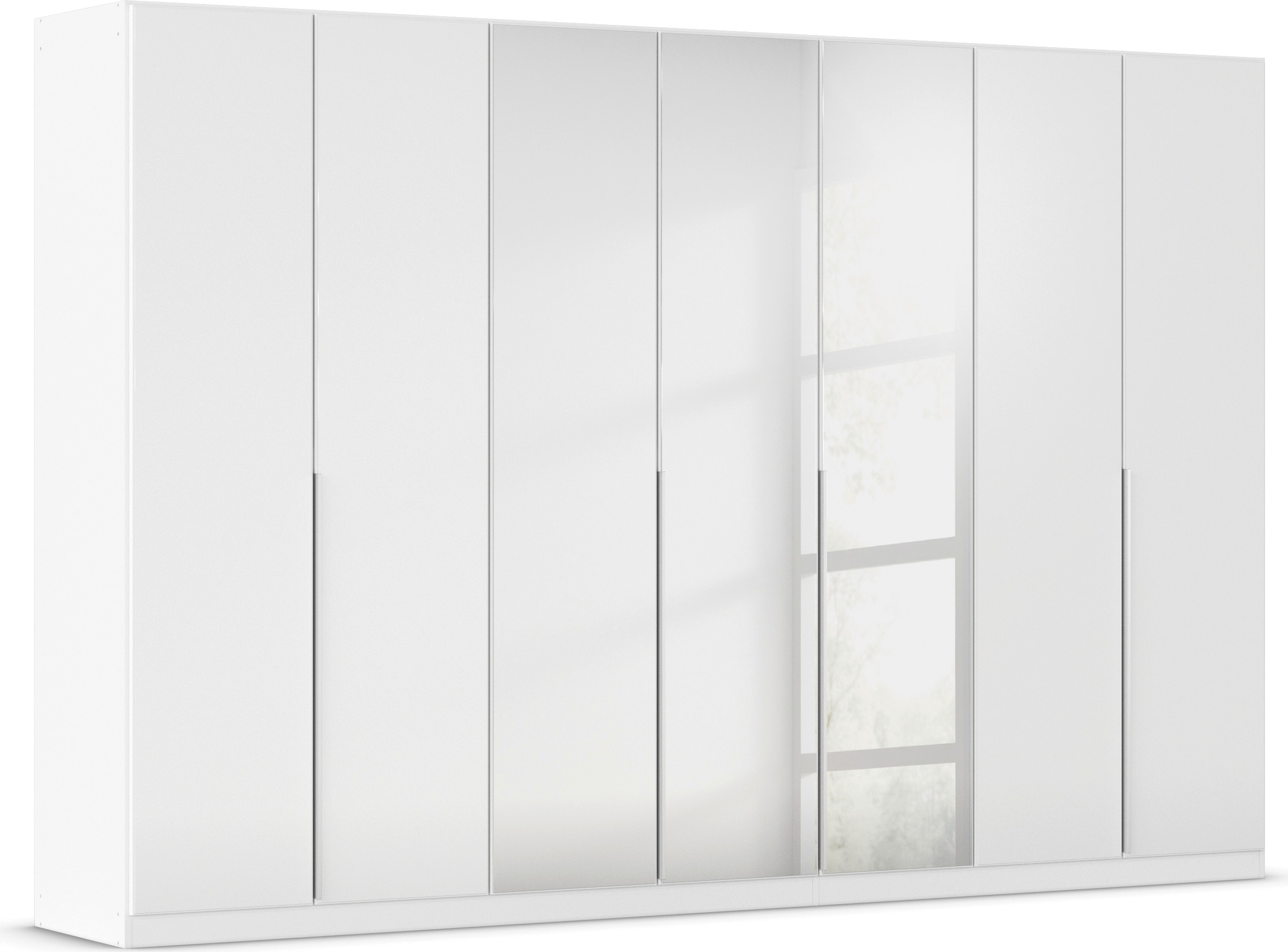 OTTO home Drehtürenschrank "Kleiderschrank Schrank Garderobe AGORDO mit Glasfront und Spiegel" in zwei Griff-Farben, Breiten 91-405 cm, durchdachte Innenausstattung, in 8 Breiten und 2 Höhen MADE IN GERMANY