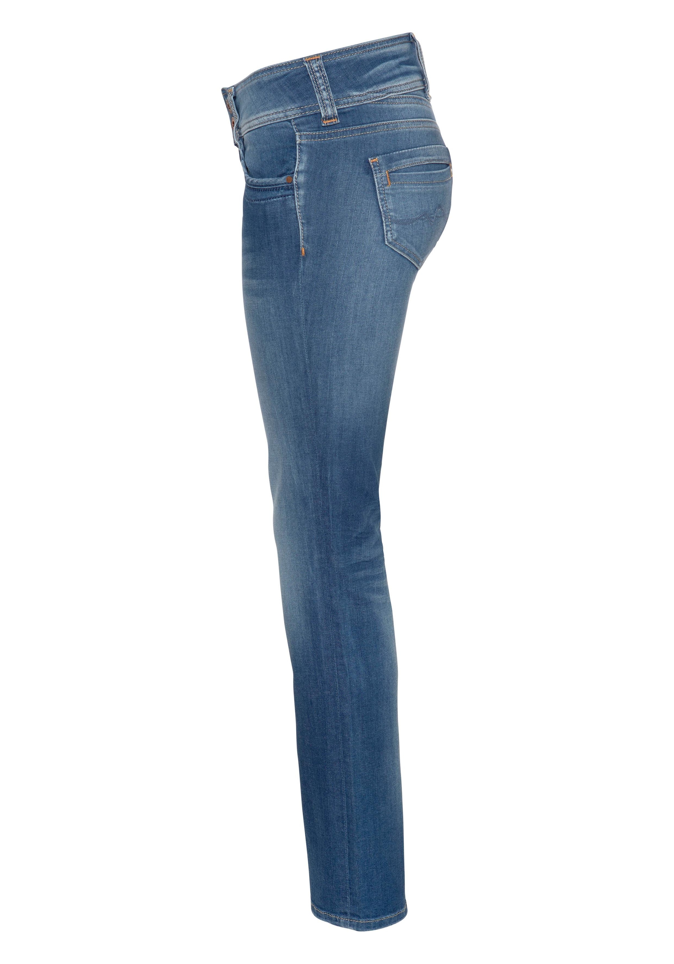 geradem »GEN«, Friday Pepe BAUR schöner Qualtät Bein Jeans in Doppel-Knopf-Bund Straight-Jeans mit Black und |