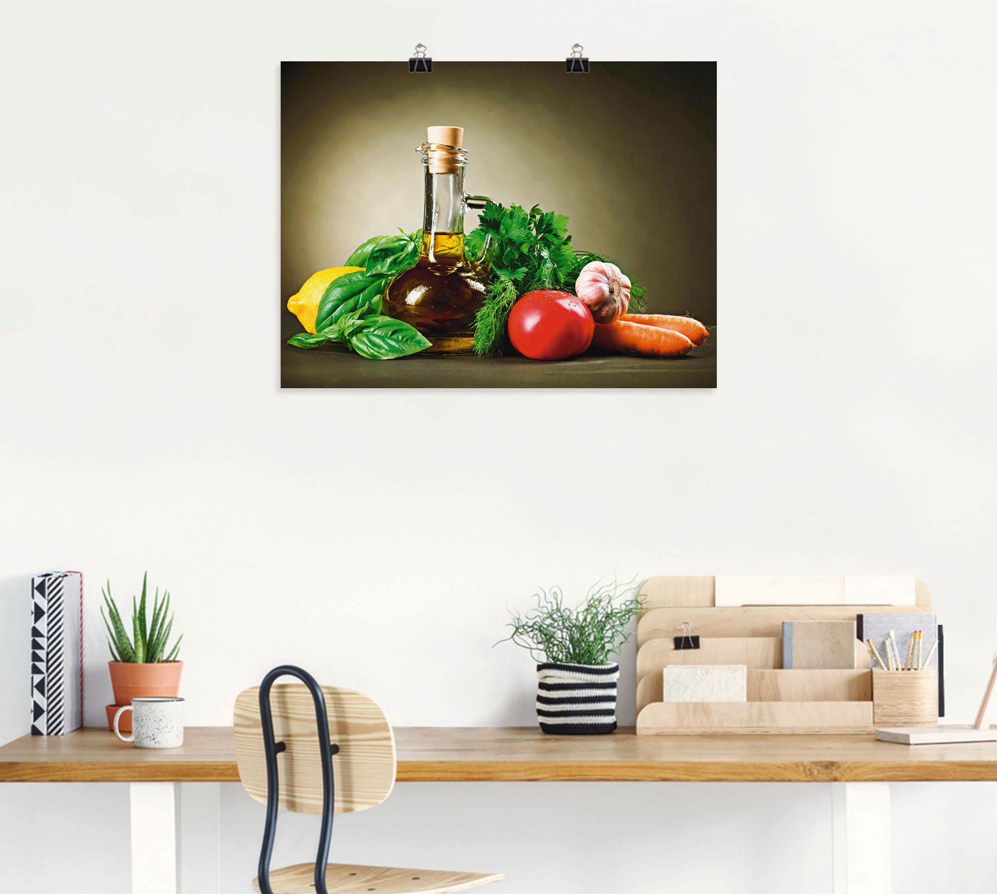 Artland Wandbild »Gesundes Gemüse und Gewürze«, Lebensmittel, (1 St.), als Leinwandbild, Poster, Wandaufkleber in verschied. Größen